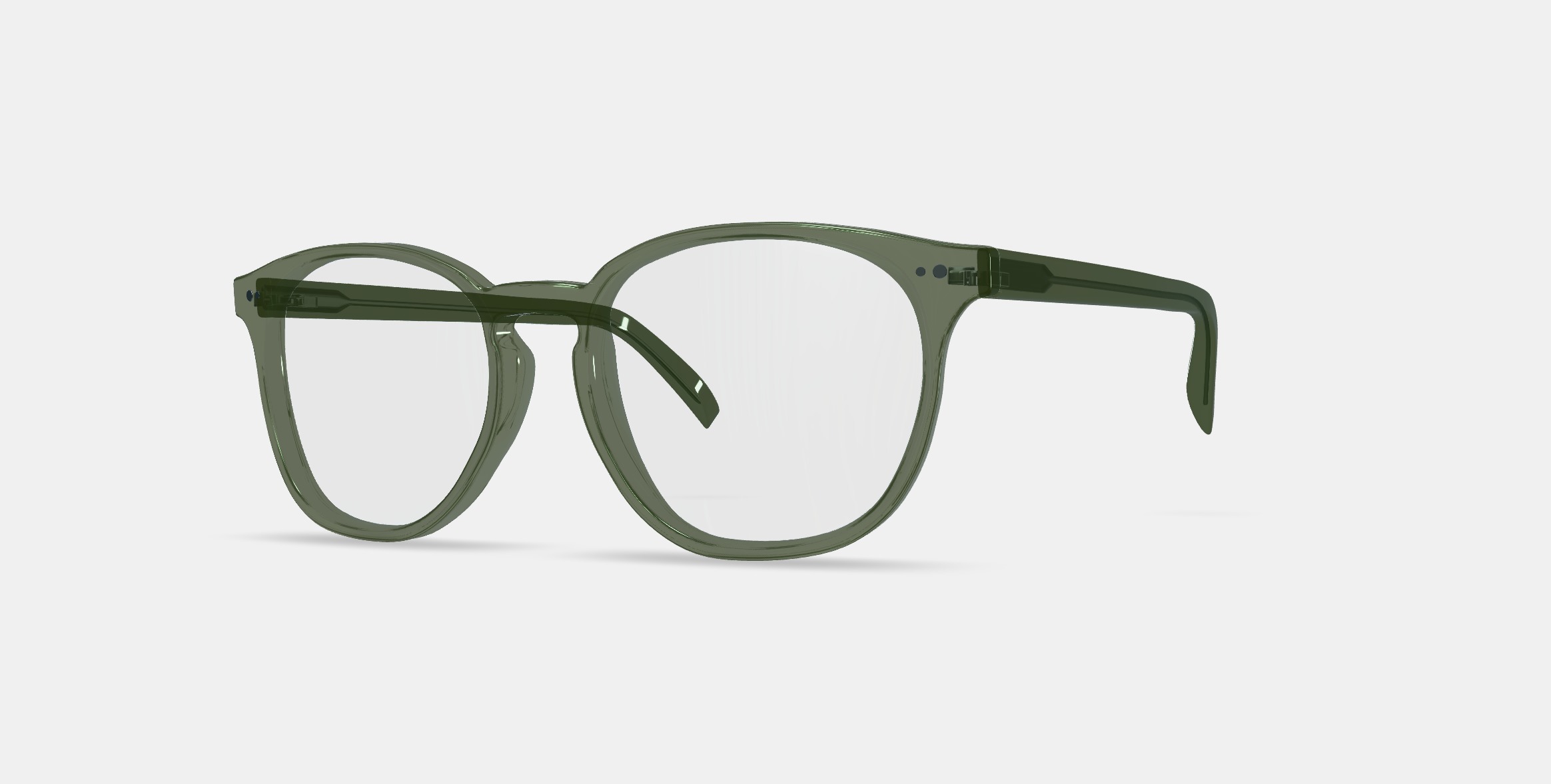 Carlton Low Bridge Fit Eyeglasses in Seaweed Crystal 3D model_13