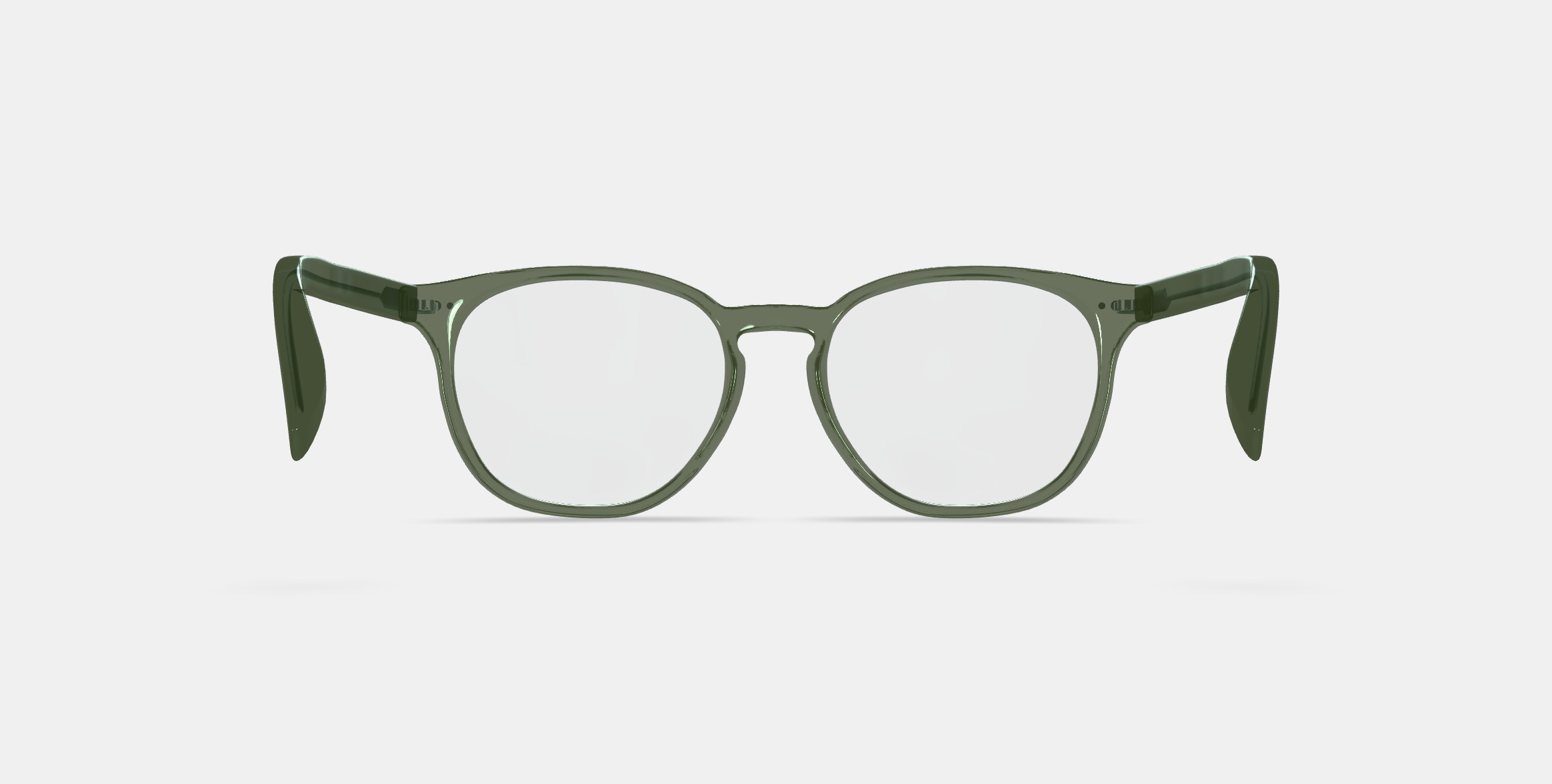 Carlton Low Bridge Fit Eyeglasses in Seaweed Crystal 3D model_15