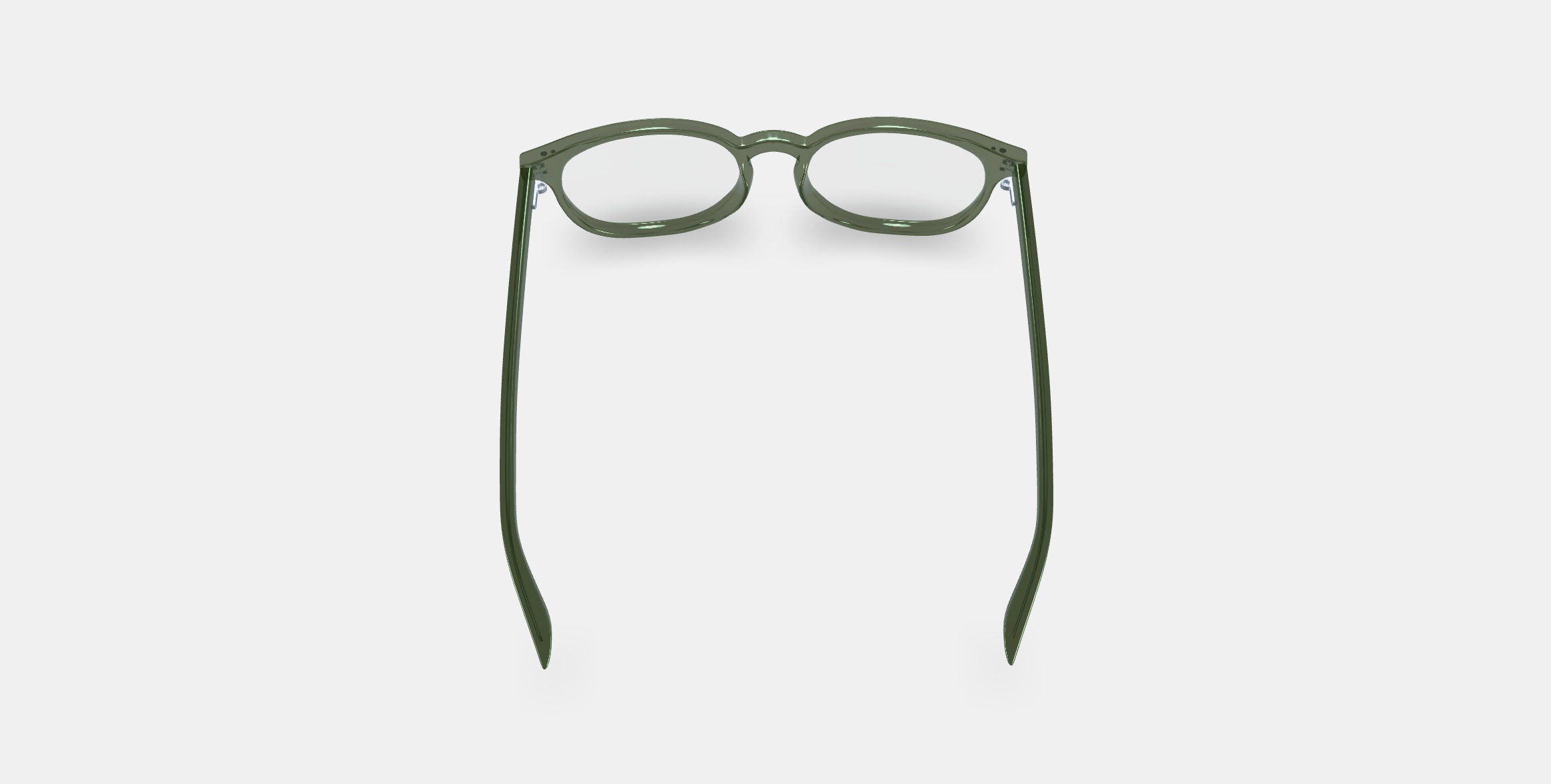 Carlton Low Bridge Fit Eyeglasses in Seaweed Crystal 3D model_3