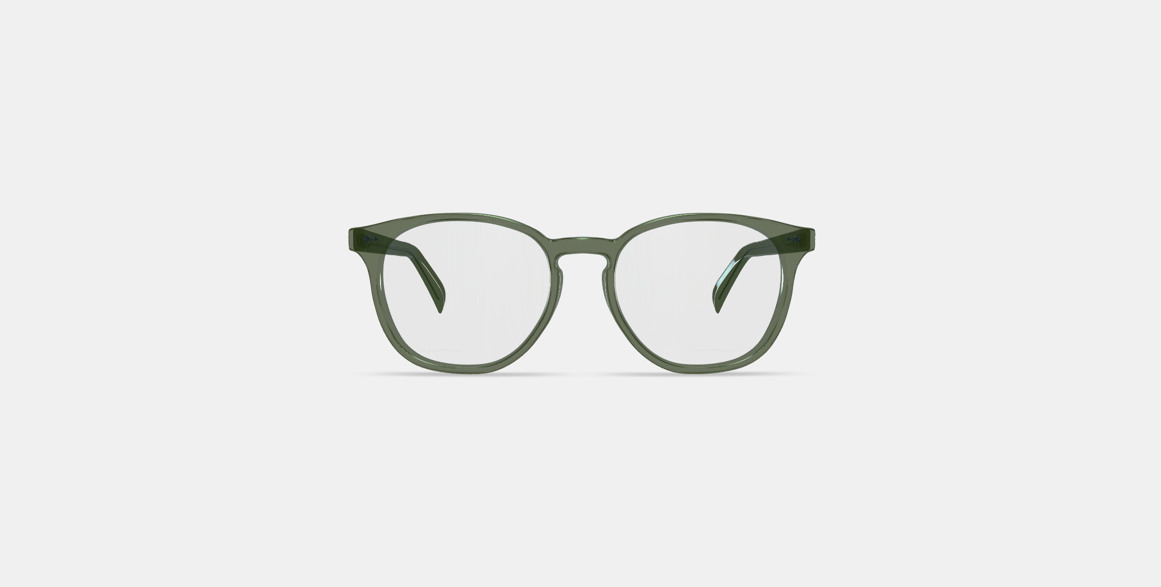 Carlton Low Bridge Fit Eyeglasses in Seaweed Crystal 3D model_10