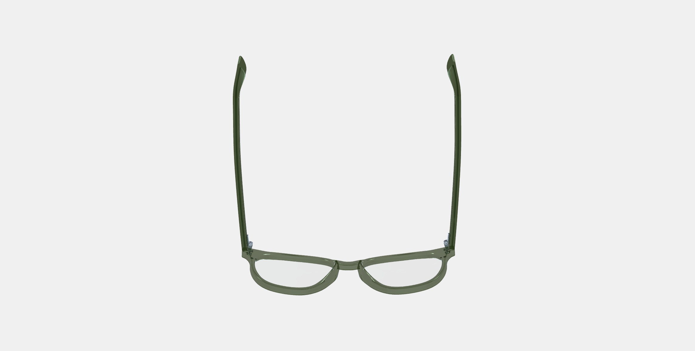 Carlton Low Bridge Fit Eyeglasses in Seaweed Crystal 3D model_6