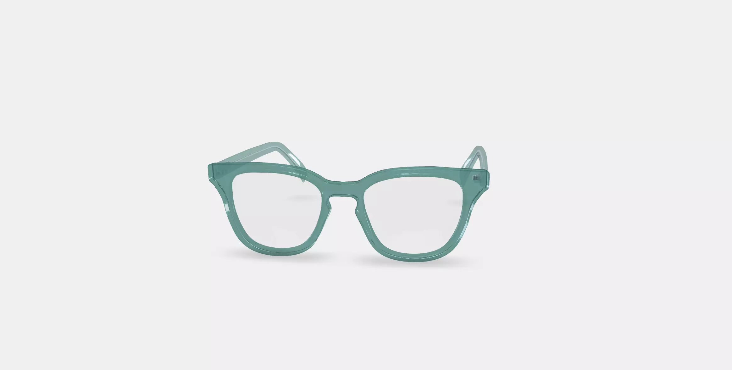 Della Eyeglasses in Viridian 3D model