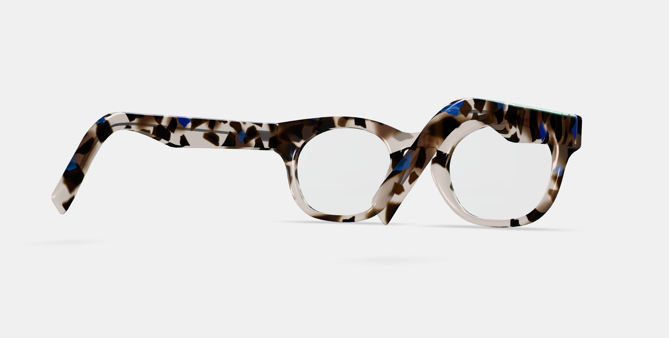 Kimball Eyeglasses in Tanzanite Tortoise 3D model_7
