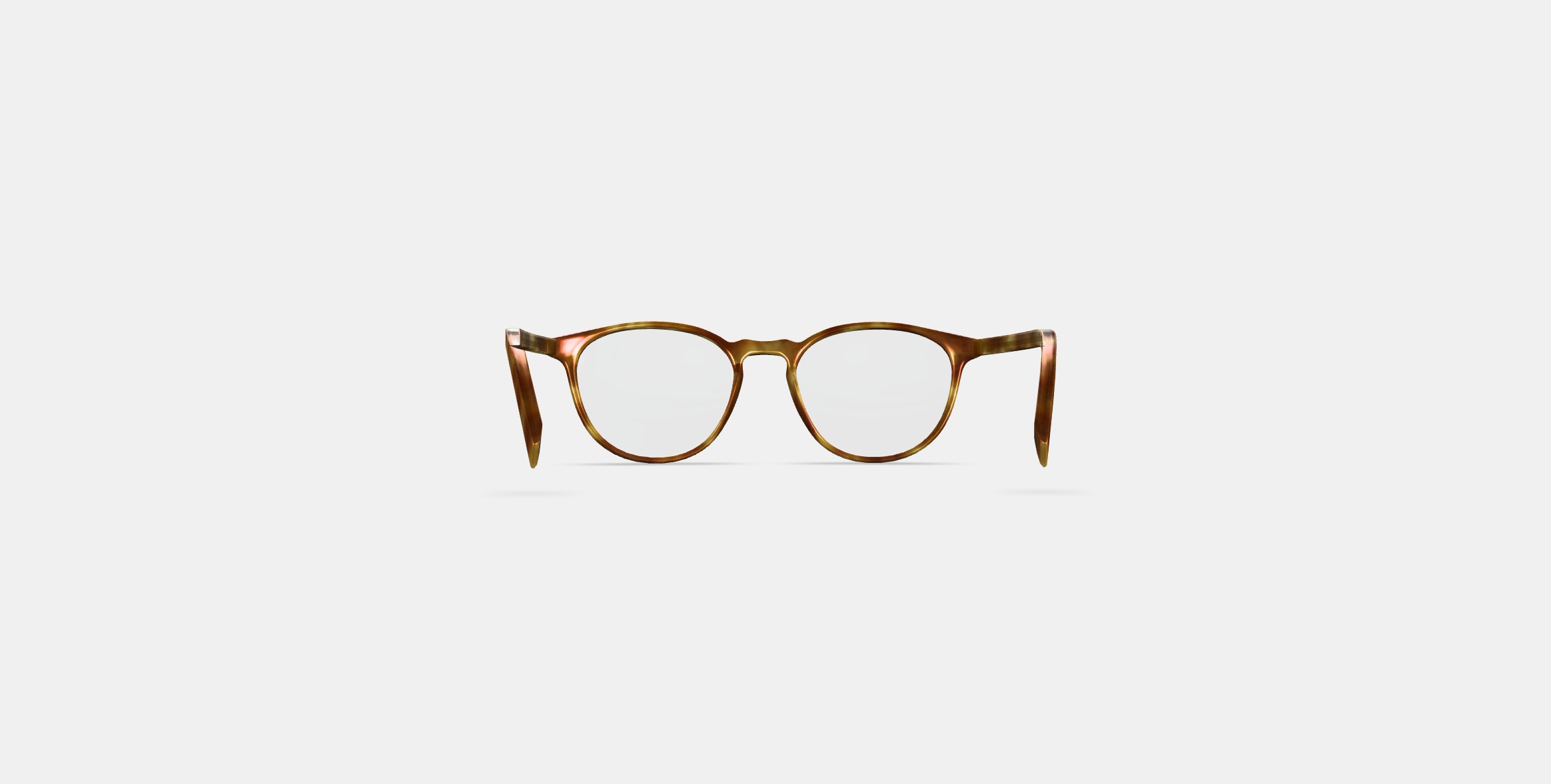 Butler Low Bridge Fit Eyeglasses in Butterscotch Tortoise 3D model_12