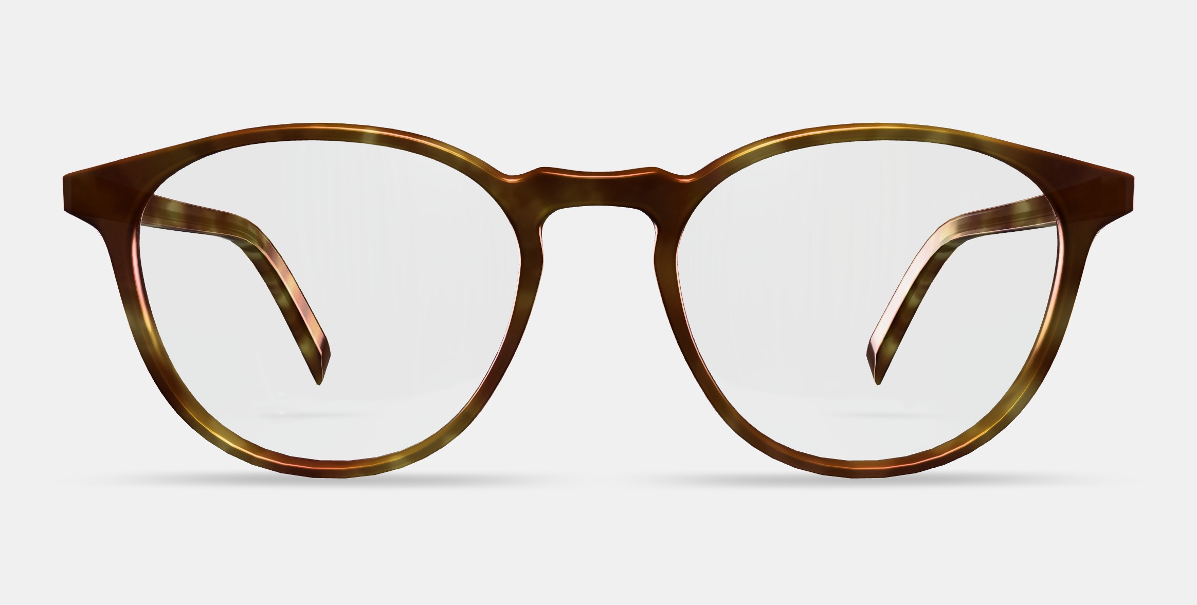 Butler Low Bridge Fit Eyeglasses in Butterscotch Tortoise 3D model_13