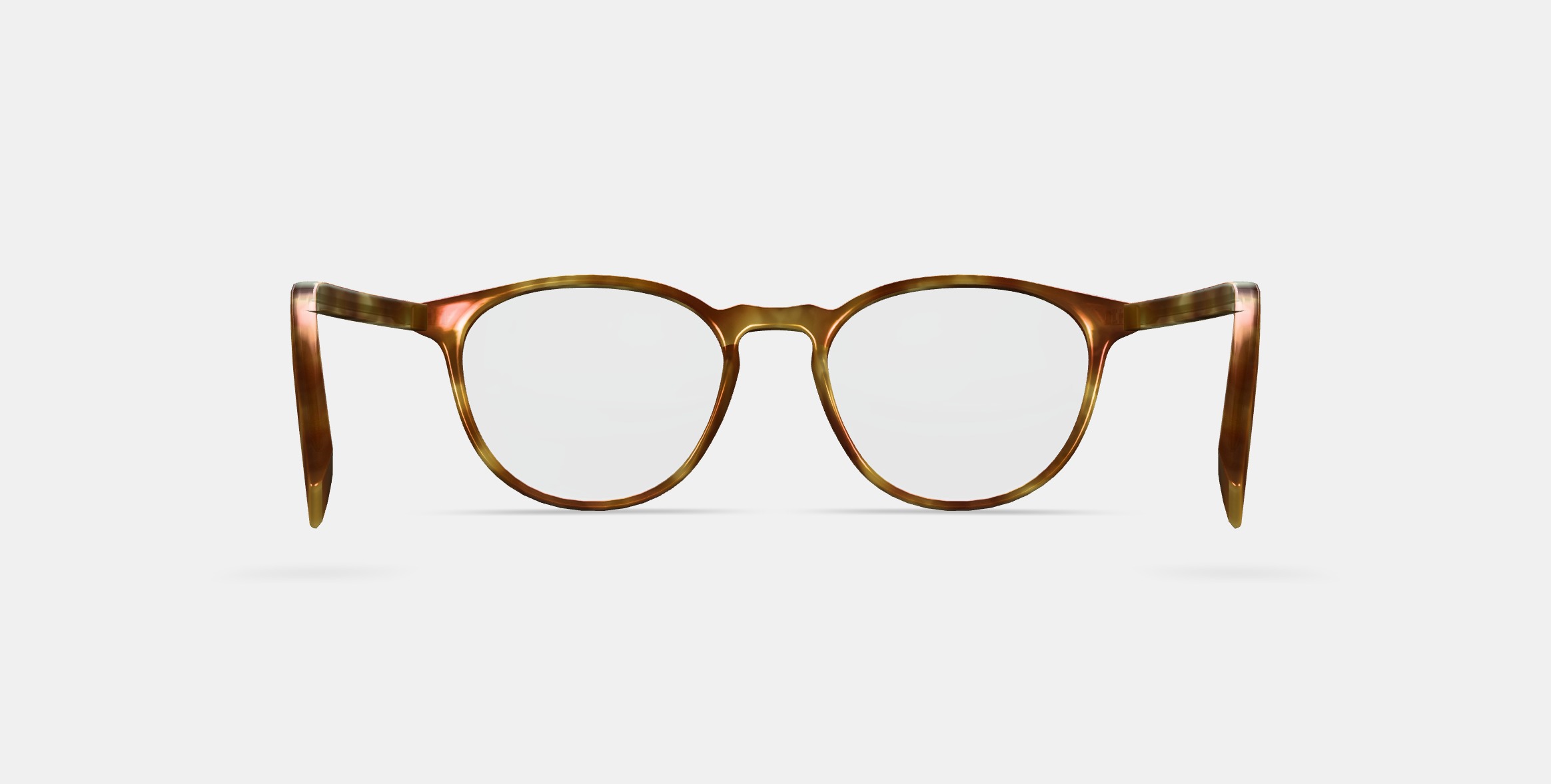 Butler Low Bridge Fit Eyeglasses in Butterscotch Tortoise 3D model_15