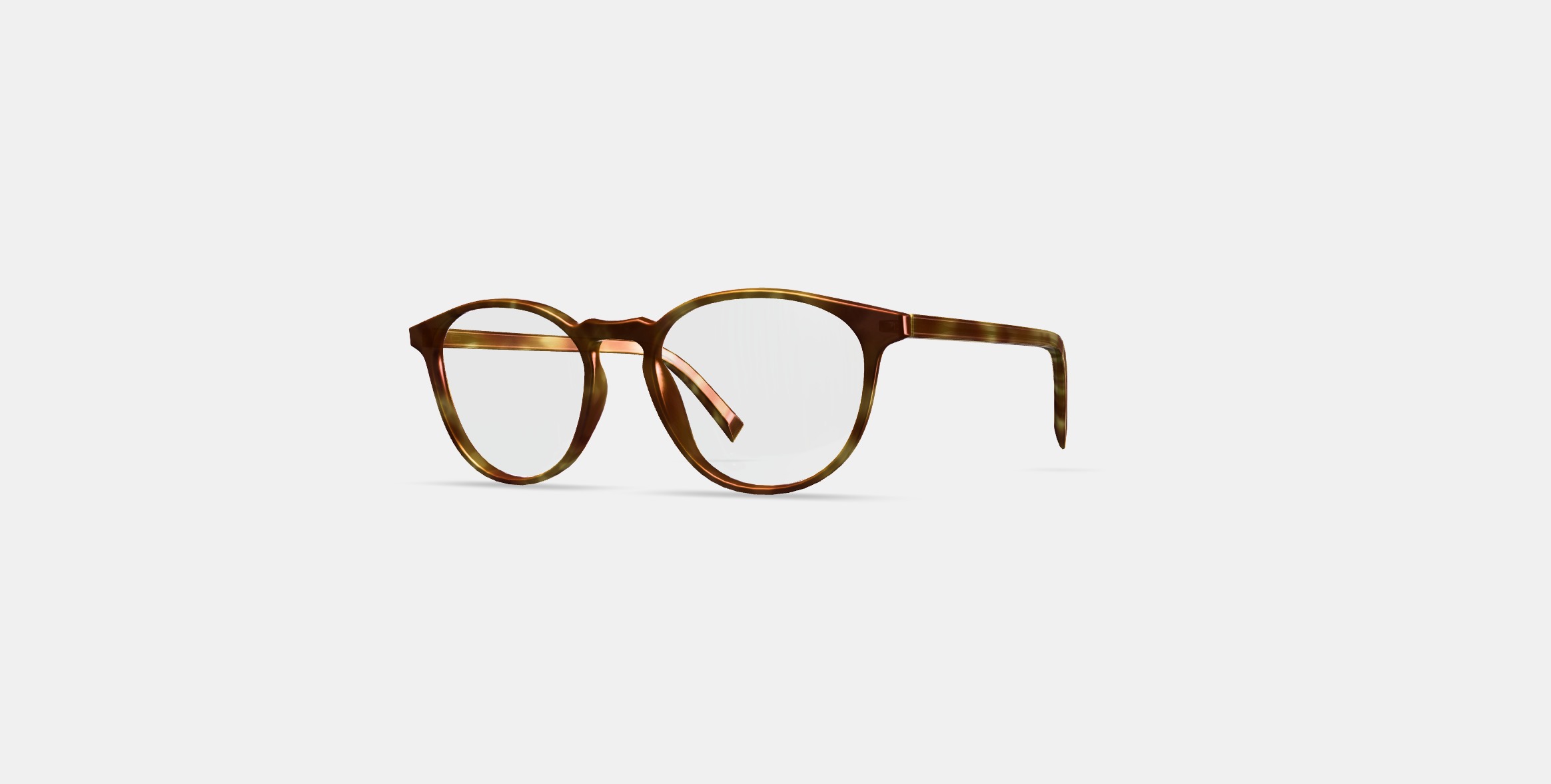 Butler Low Bridge Fit Eyeglasses in Butterscotch Tortoise 3D model_11