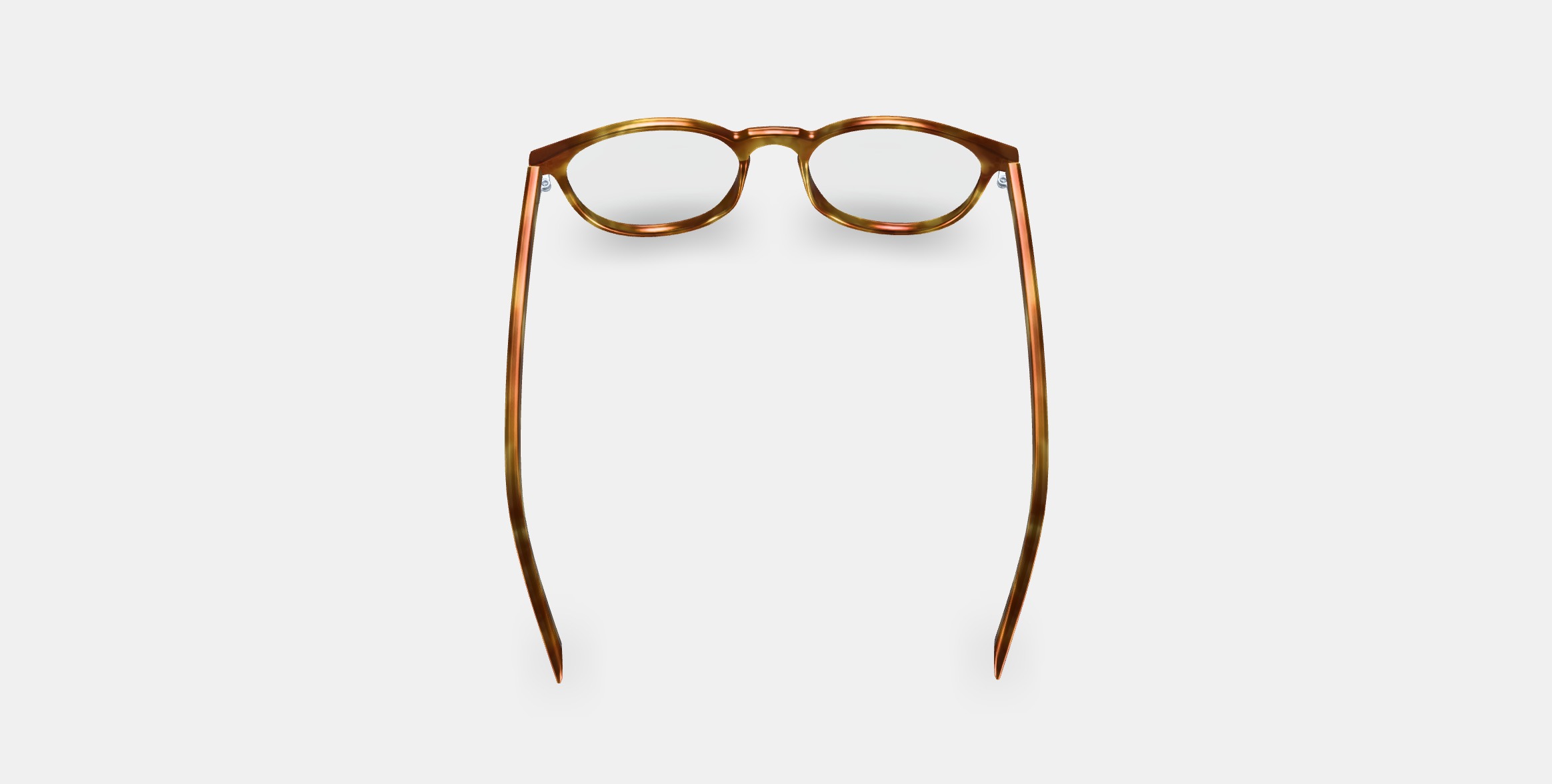 Butler Low Bridge Fit Eyeglasses in Butterscotch Tortoise 3D model_2