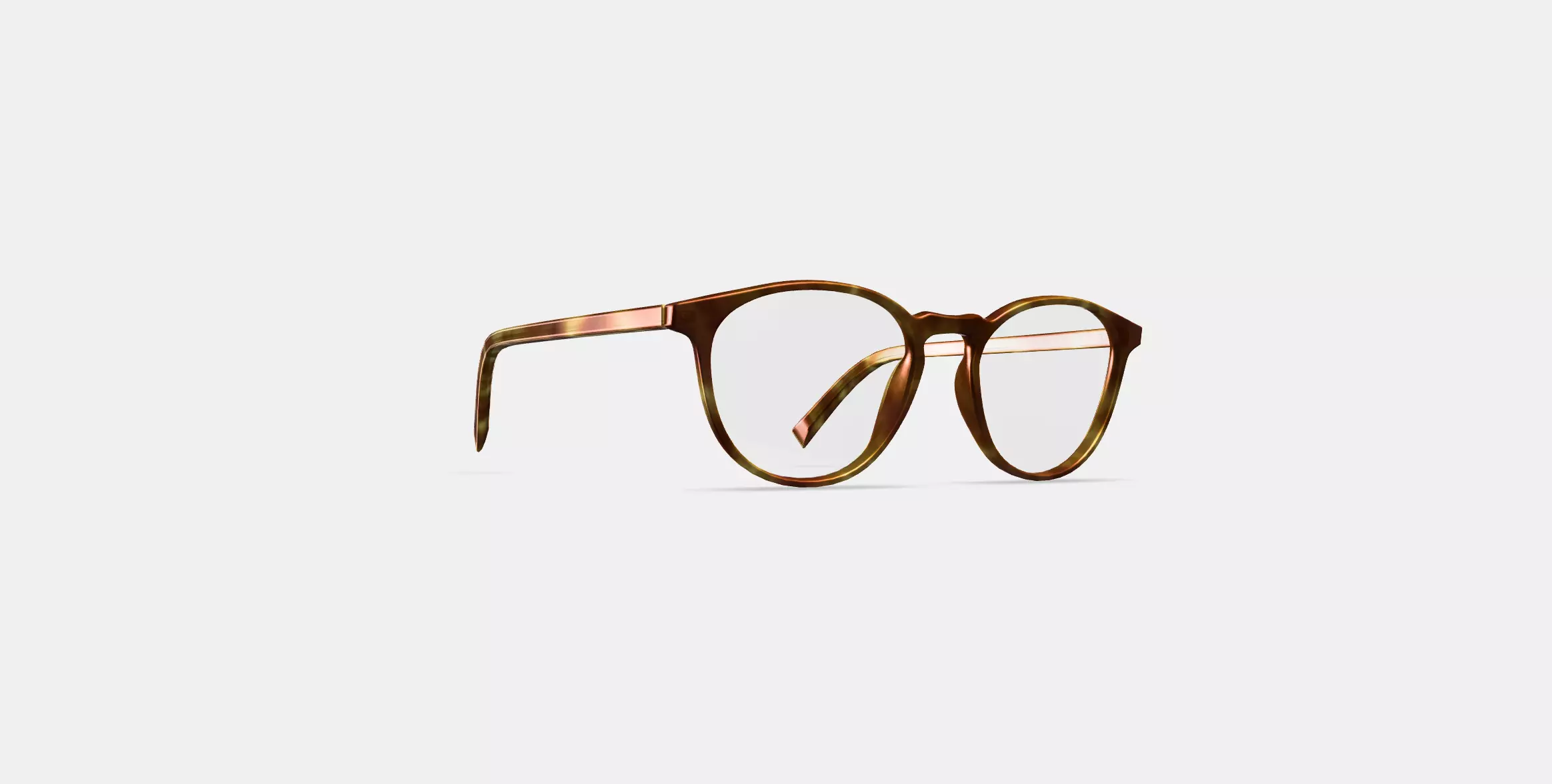 Butler Low Bridge Fit Eyeglasses in Butterscotch Tortoise 3D model_0