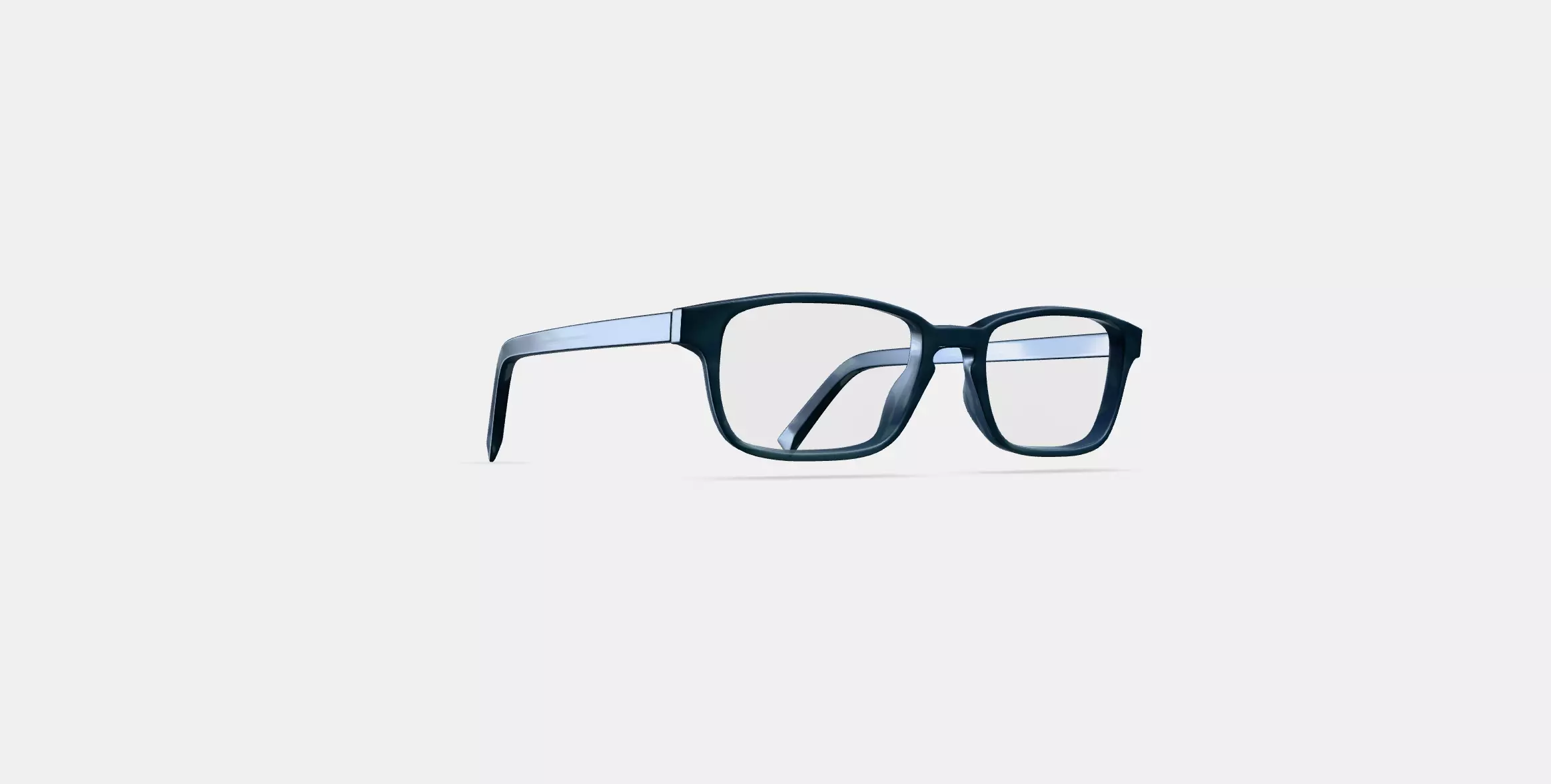 Hardy Eyeglasses in Striped Pacific 3D model_0