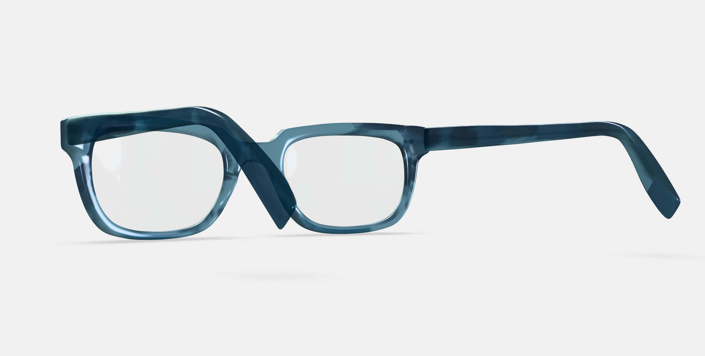Dunbar Eyeglasses in Marine Slate 3D model_3