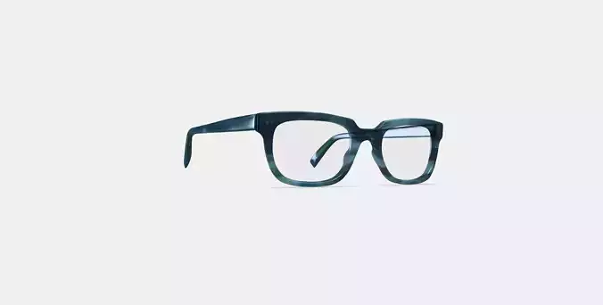 Dunbar Eyeglasses in Marine Slate 3D model