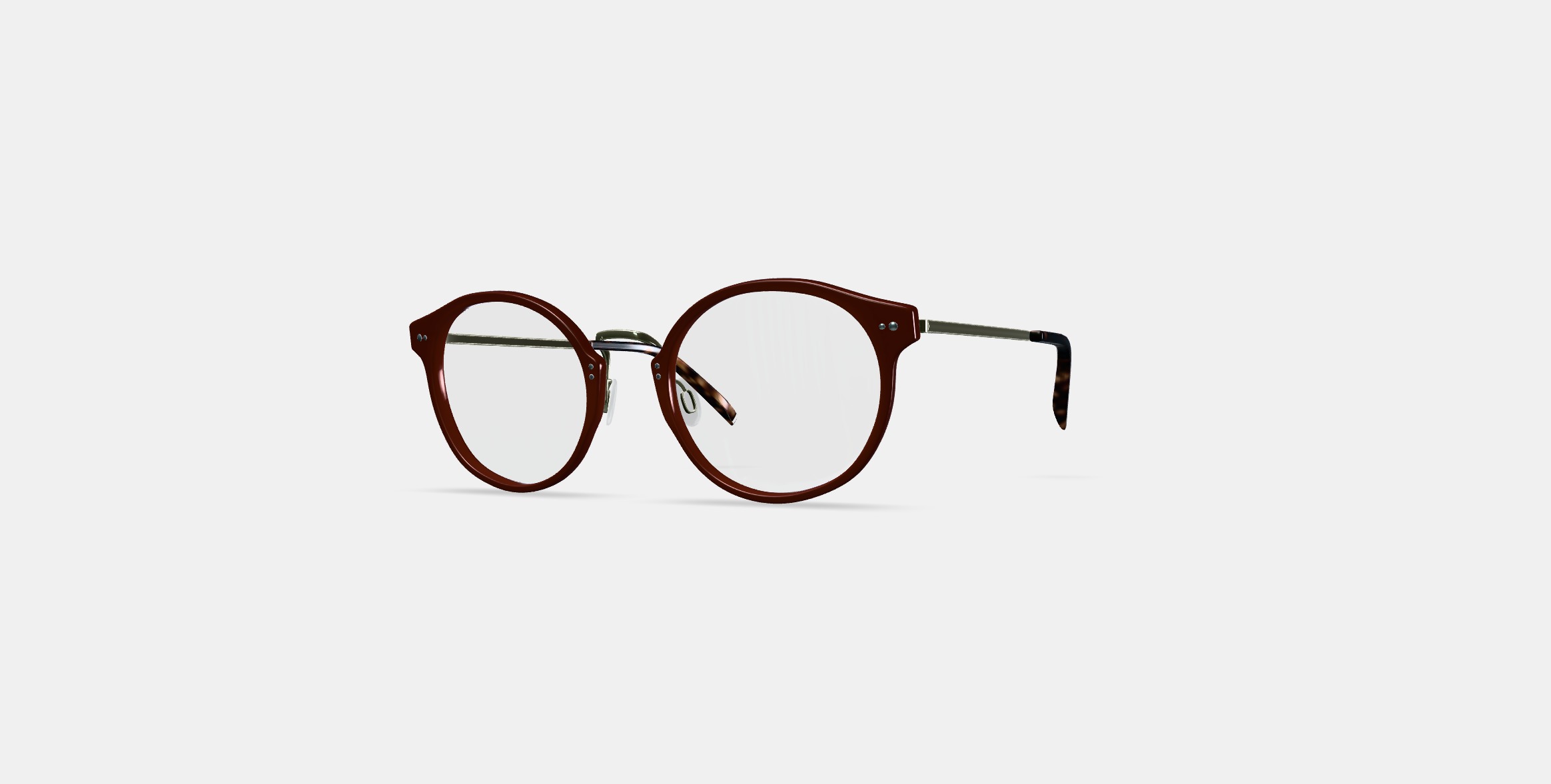 Jayla Eyeglasses in Russet Red with Riesling 3D model_11
