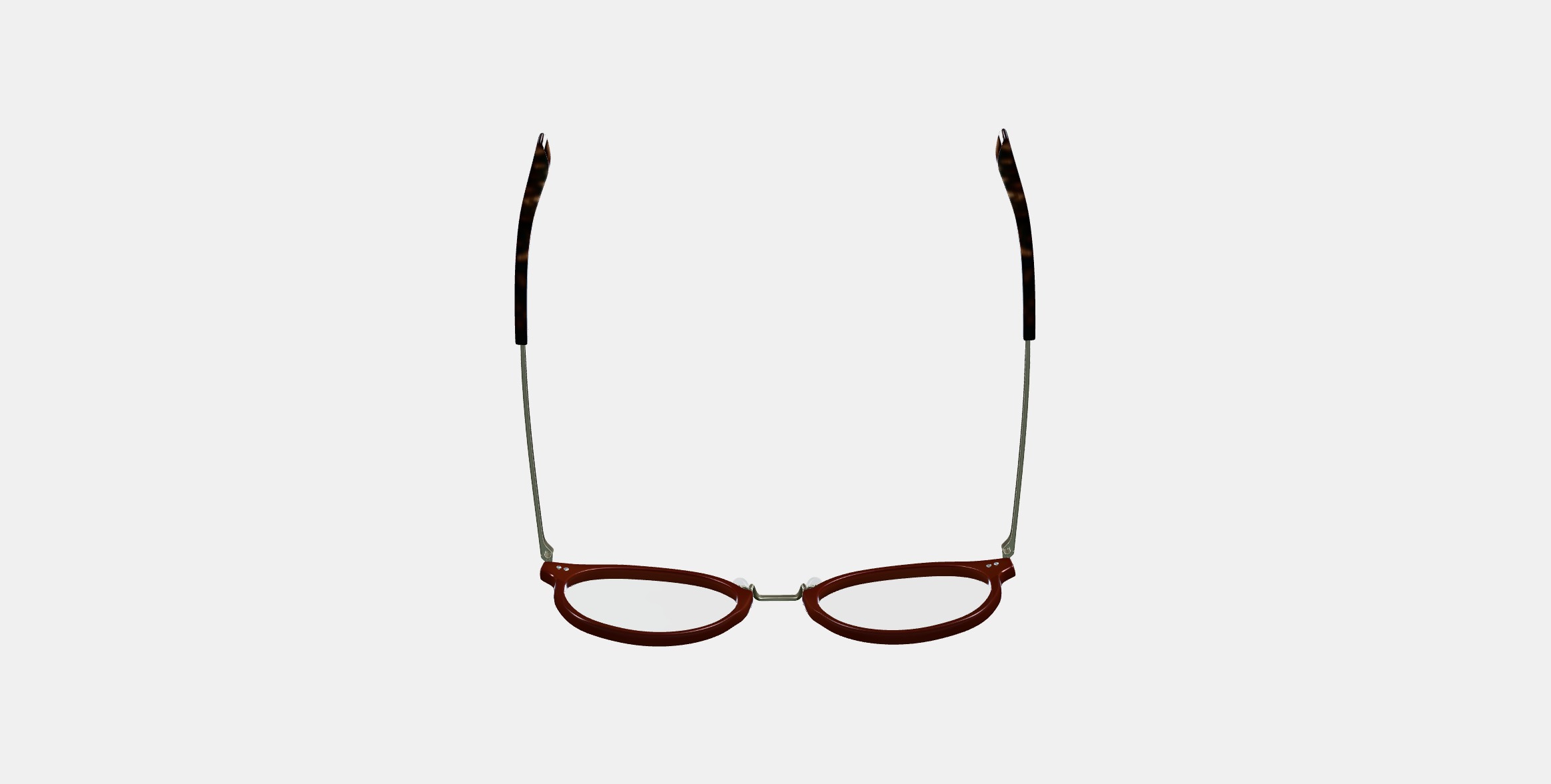 Jayla Eyeglasses in Russet Red with Riesling 3D model_3