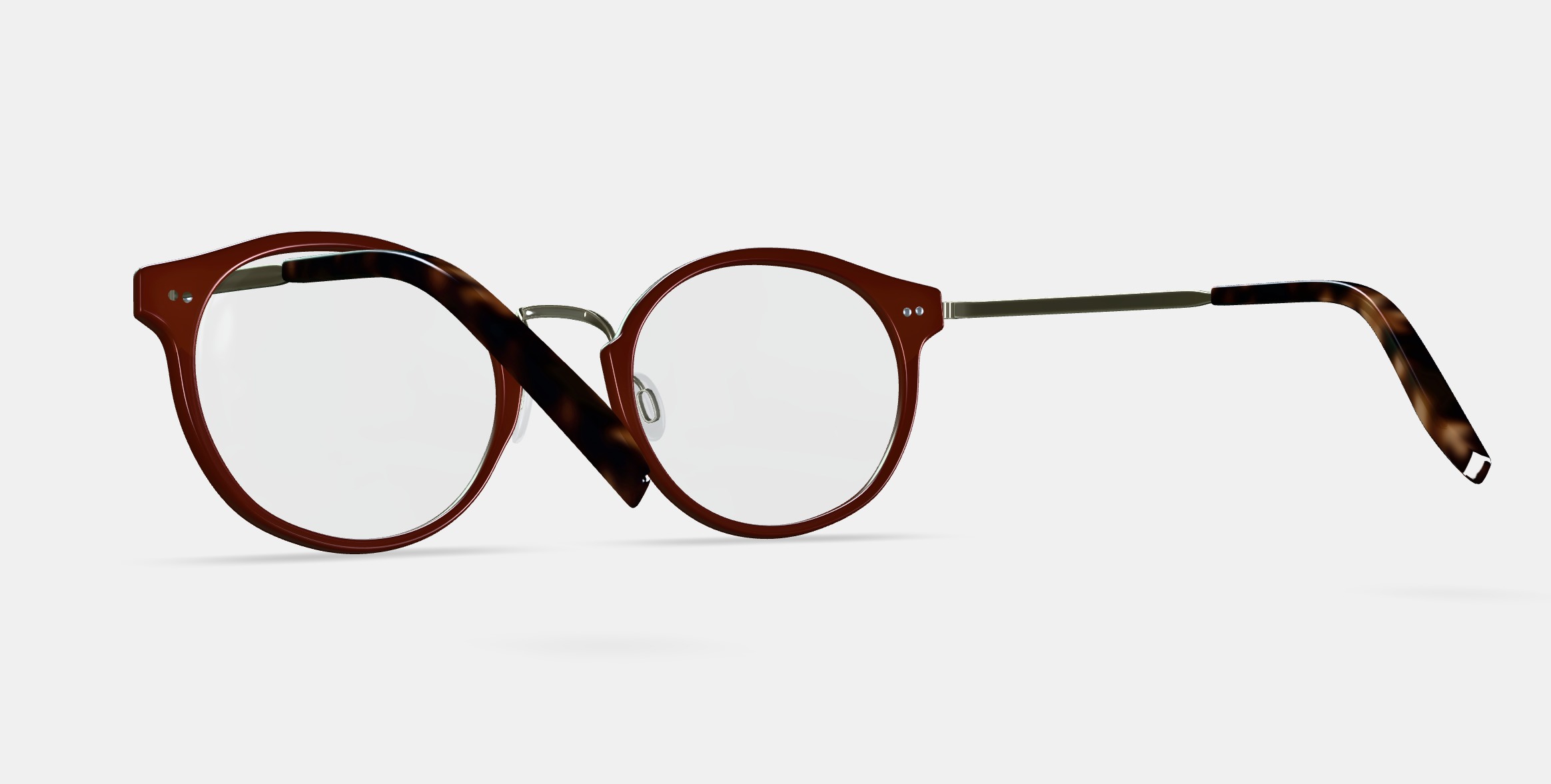 Jayla Eyeglasses in Russet Red with Riesling 3D model_6