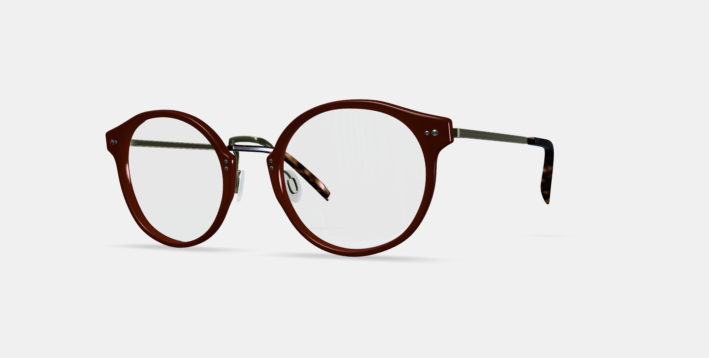 Jayla Eyeglasses in Russet Red with Riesling 3D model_12