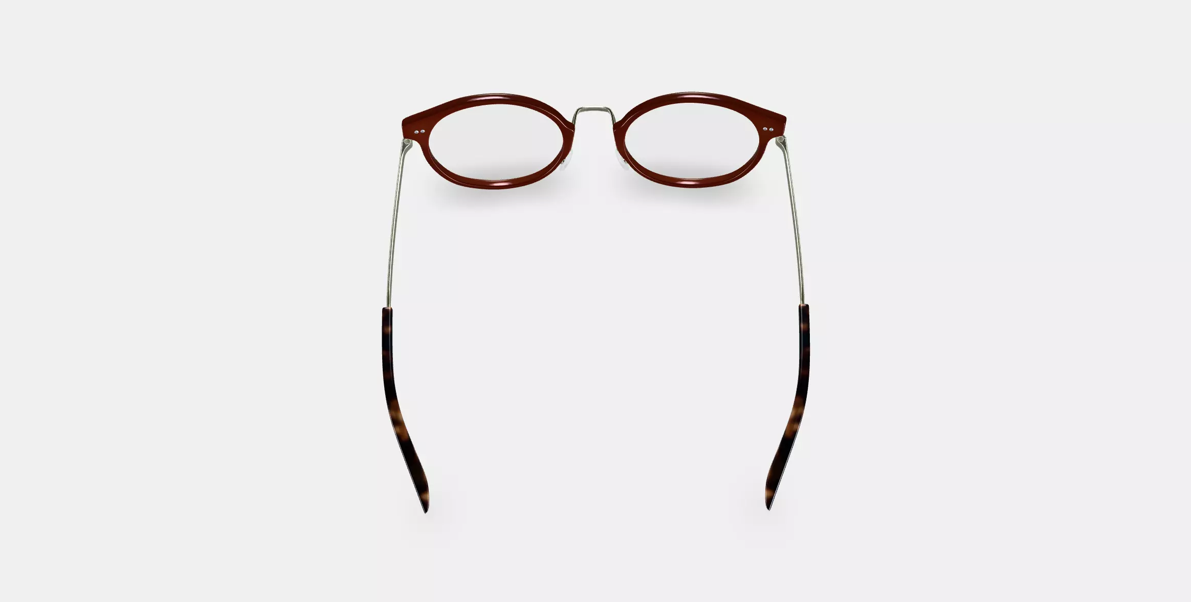 Jayla Eyeglasses in Russet Red with Riesling 3D model_0