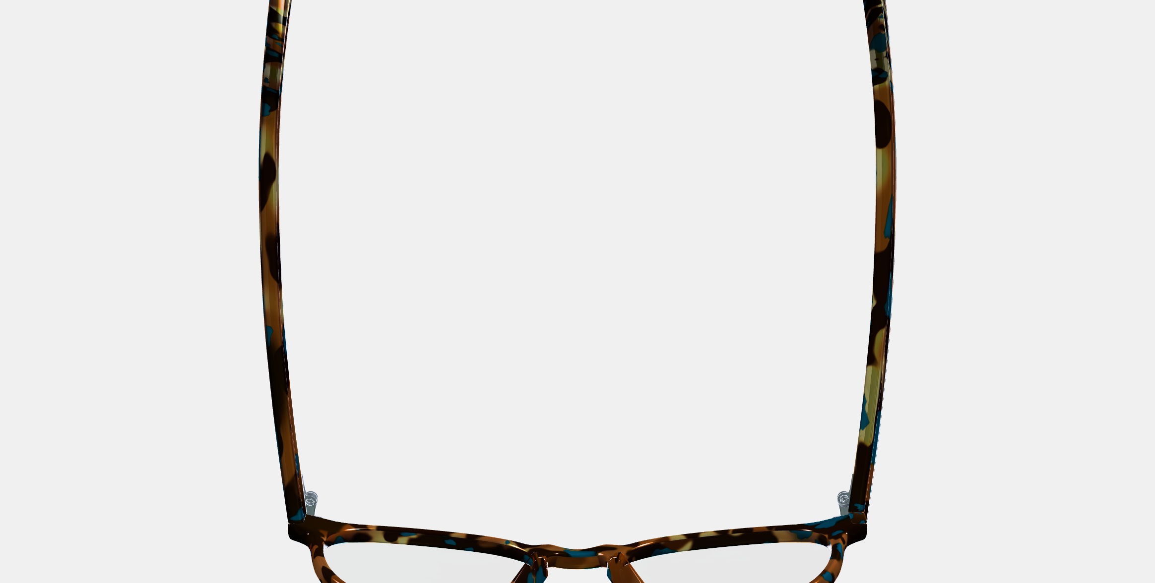 Butler Eyeglasses in Teal Tortoise 3D model_7