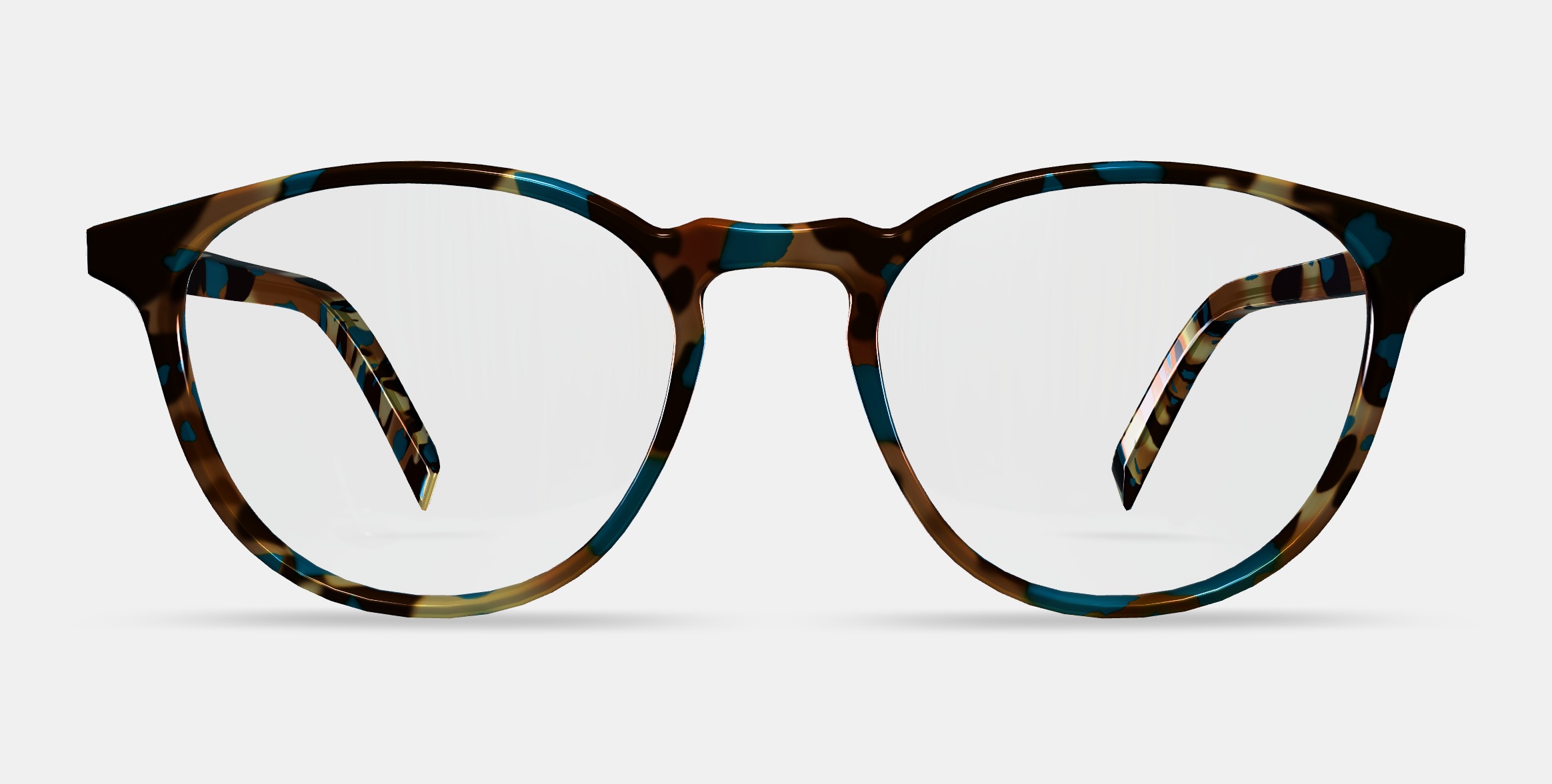 Butler Eyeglasses in Teal Tortoise 3D model_11