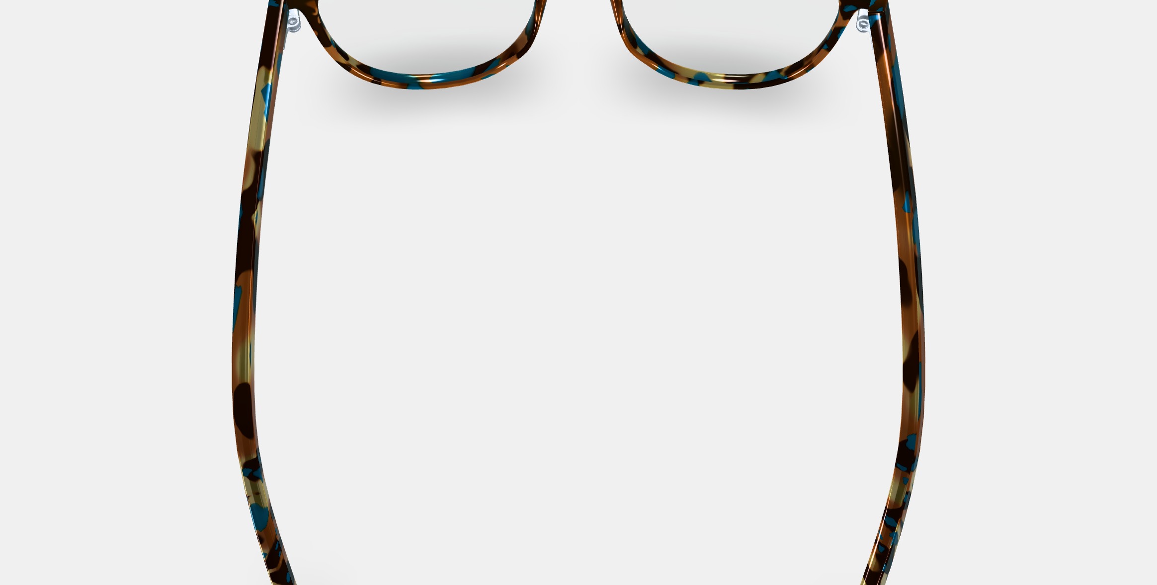 Butler Eyeglasses in Teal Tortoise 3D model_4