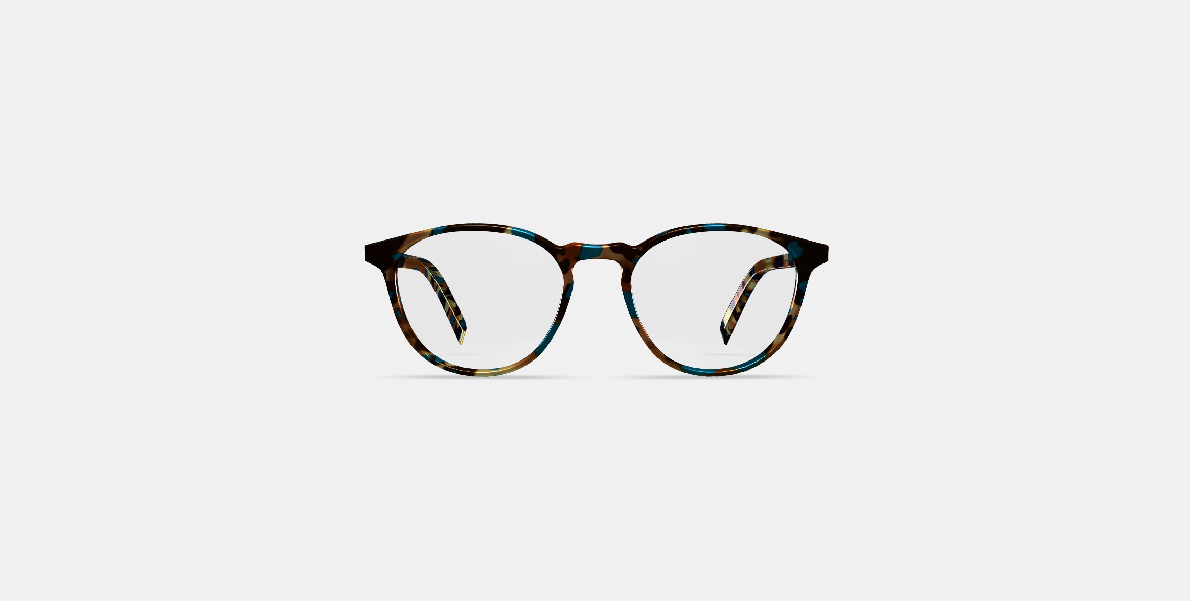 Butler Eyeglasses in Teal Tortoise 3D model_9