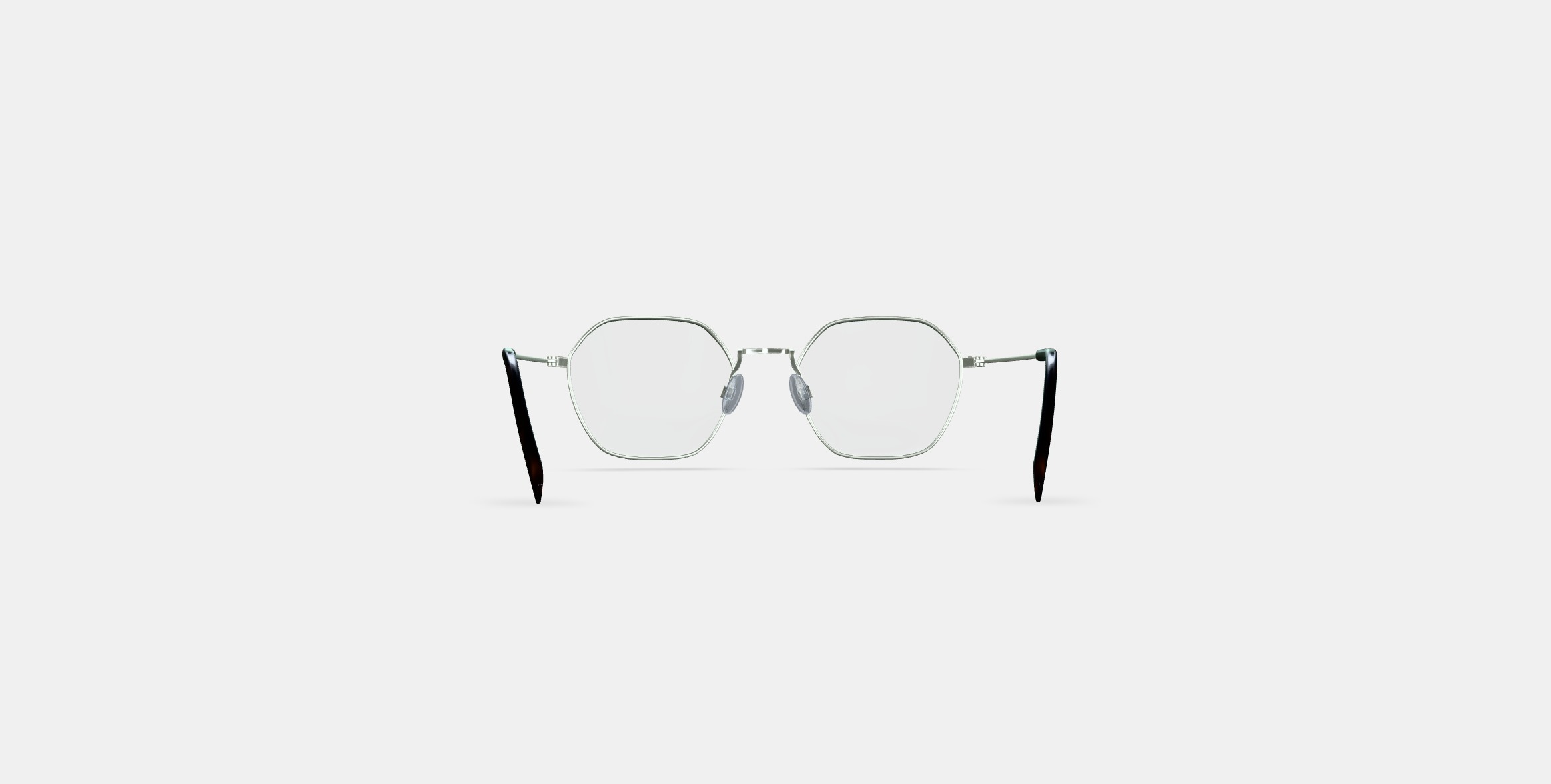 Keiko Eyeglasses in Polished Silver 3D model_14