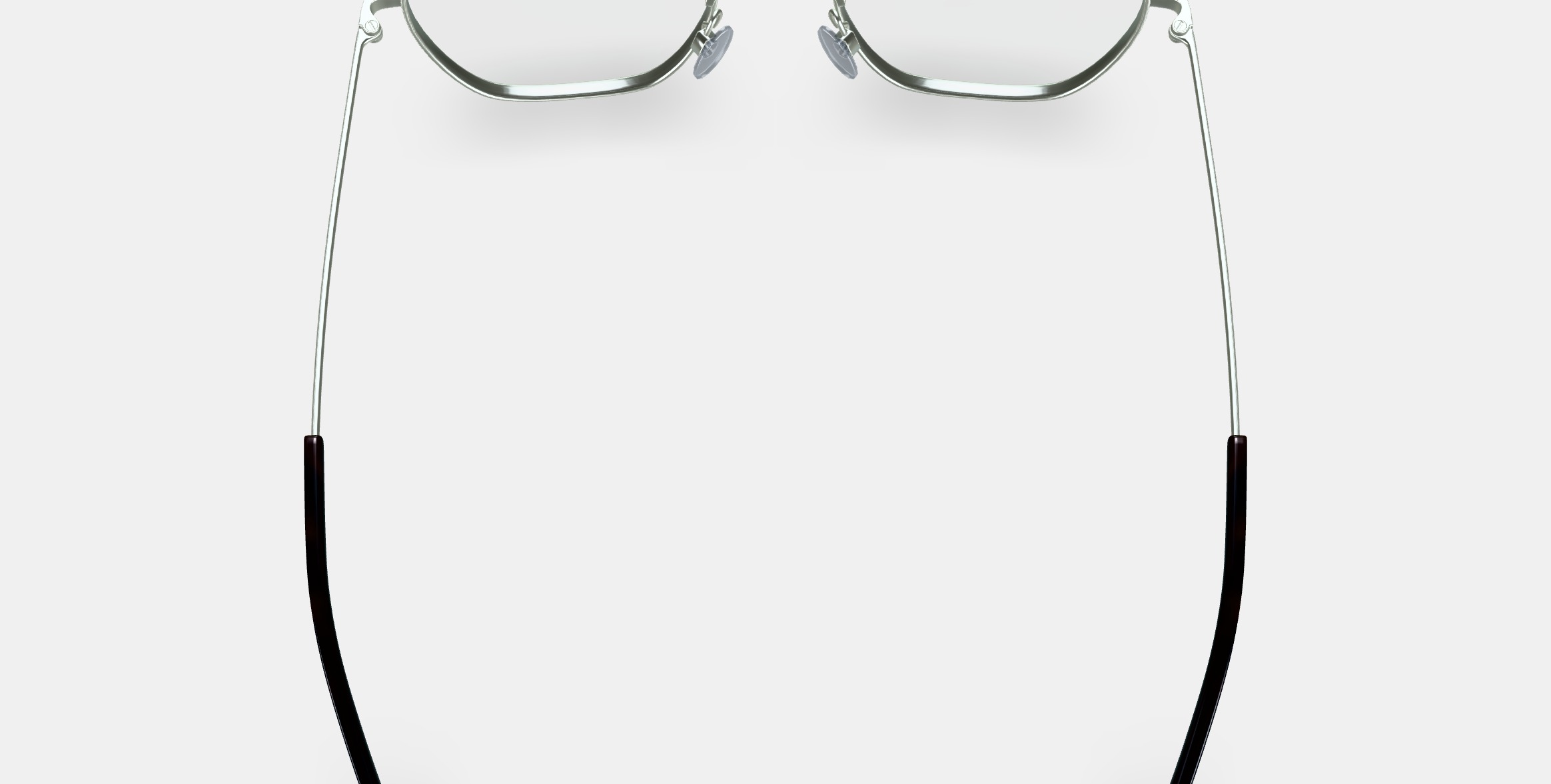 Keiko Eyeglasses in Polished Silver 3D model_3