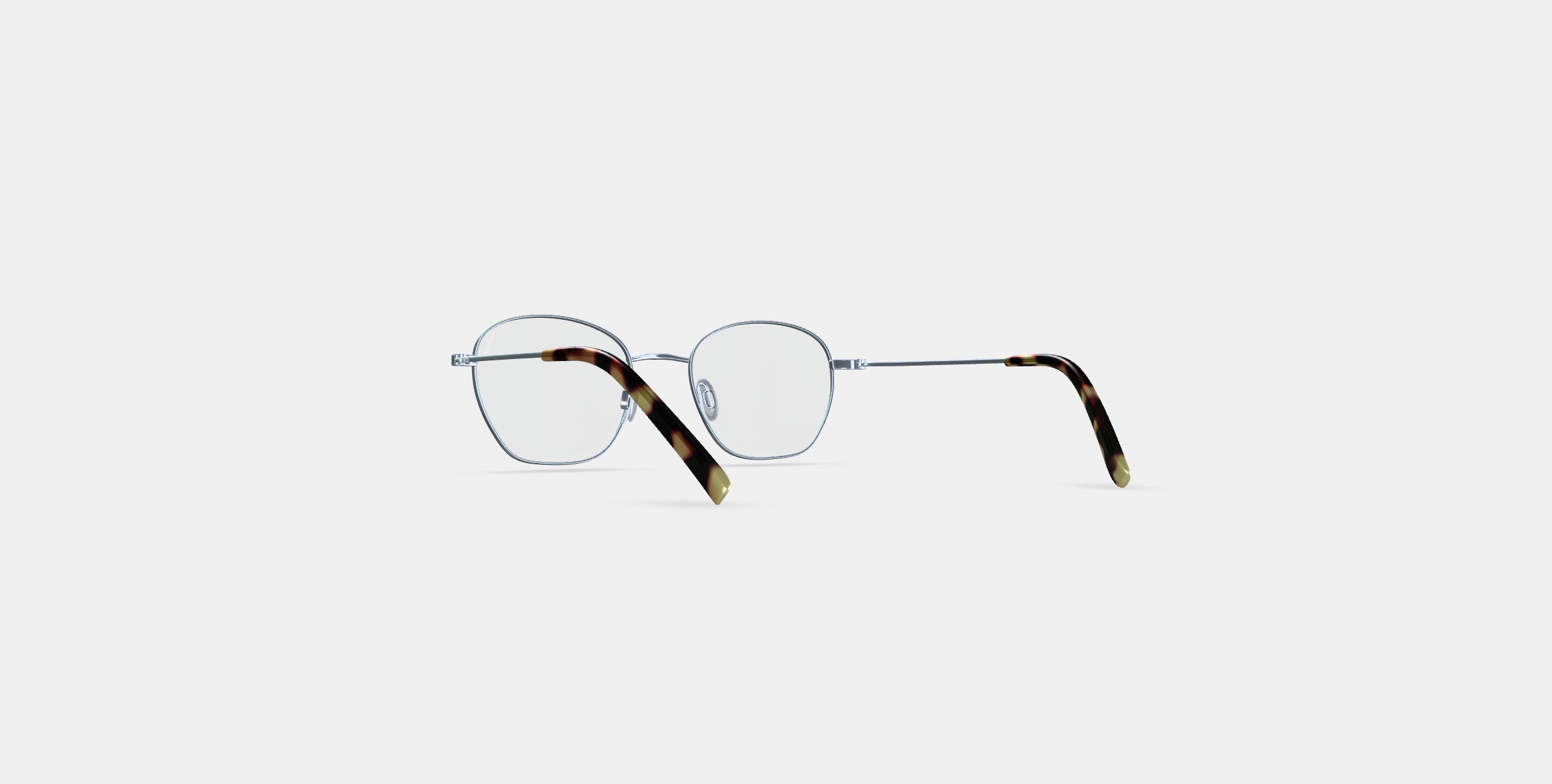 Robbie Eyeglasses in Antique Silver 3D model_16