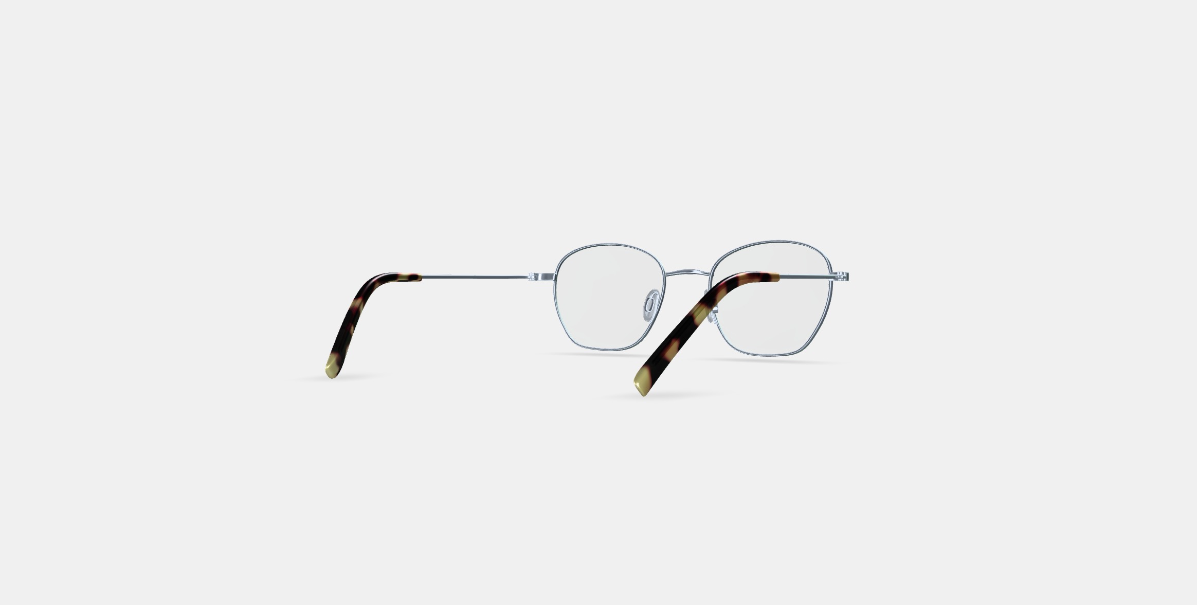 Robbie Eyeglasses in Antique Silver 3D model_4