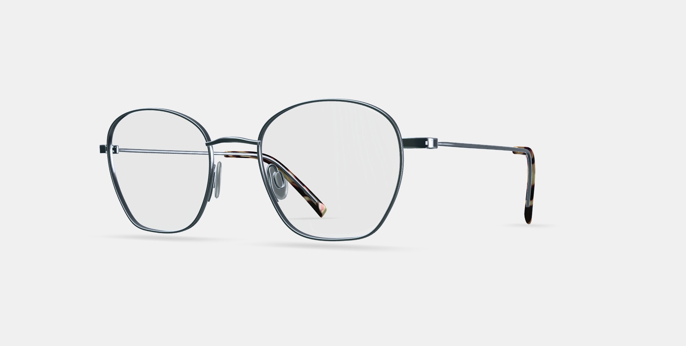 Robbie Eyeglasses in Antique Silver 3D model_13