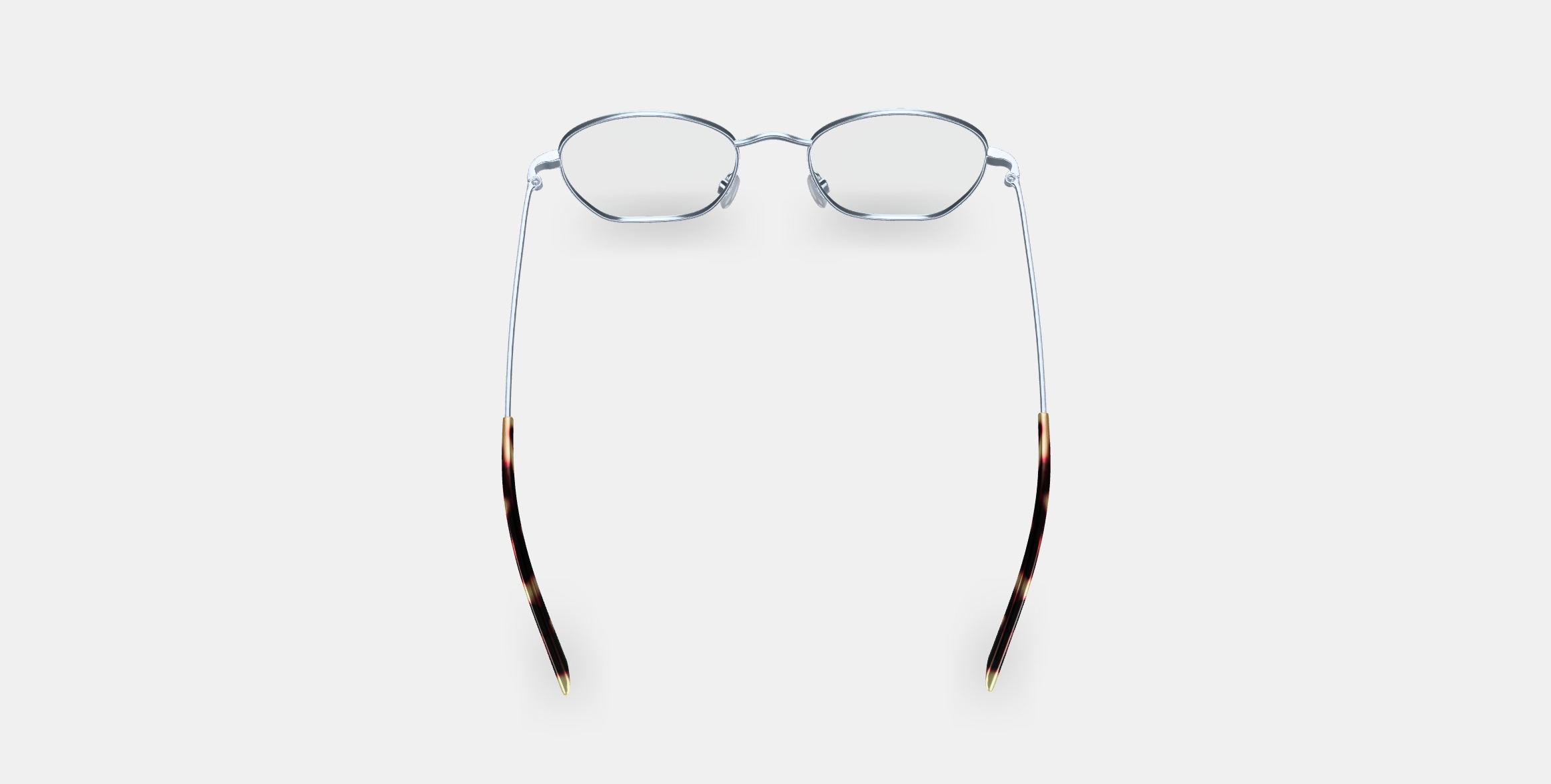 Robbie Eyeglasses in Antique Silver 3D model_2