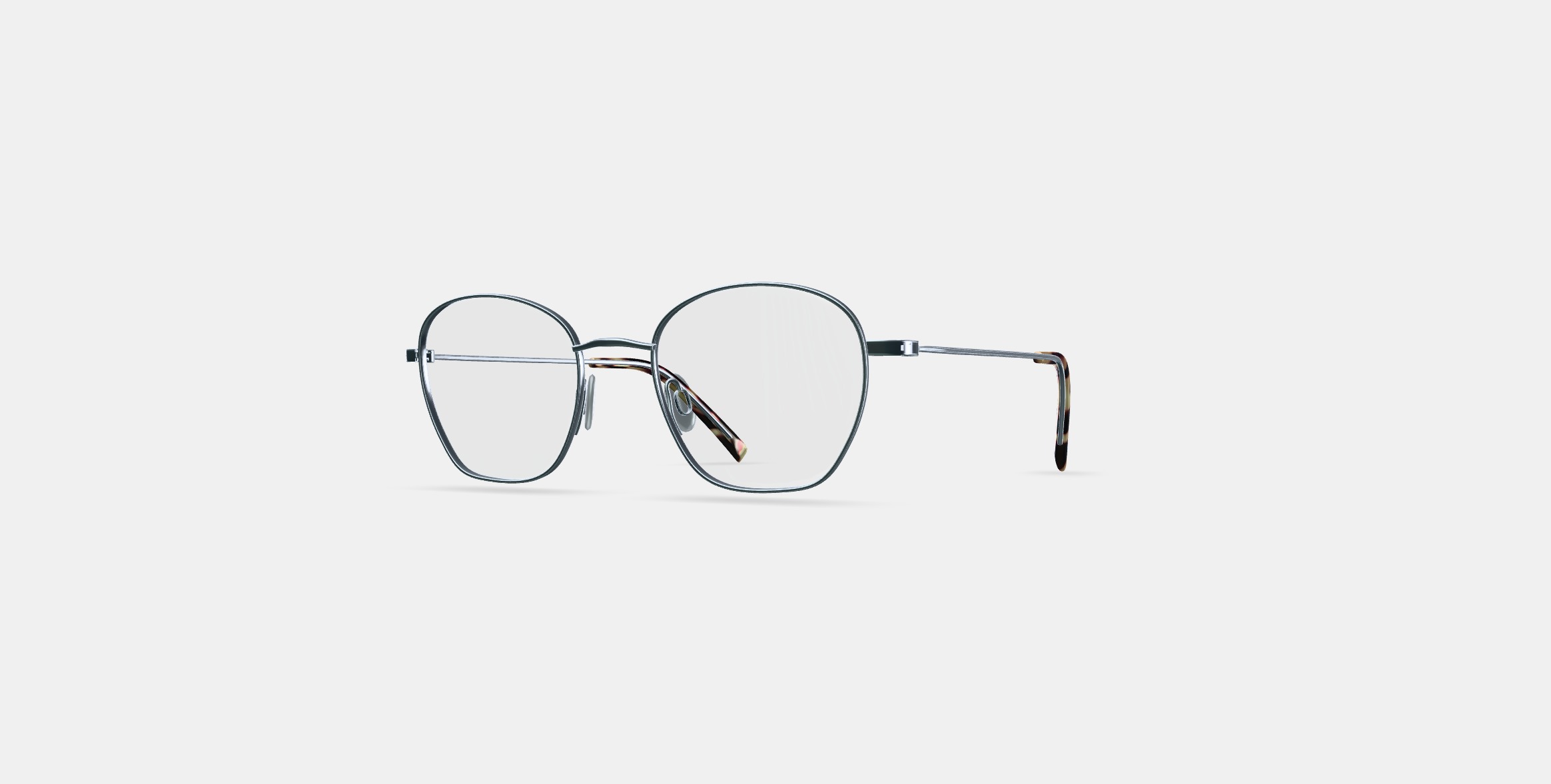 Robbie Eyeglasses in Antique Silver 3D model_12