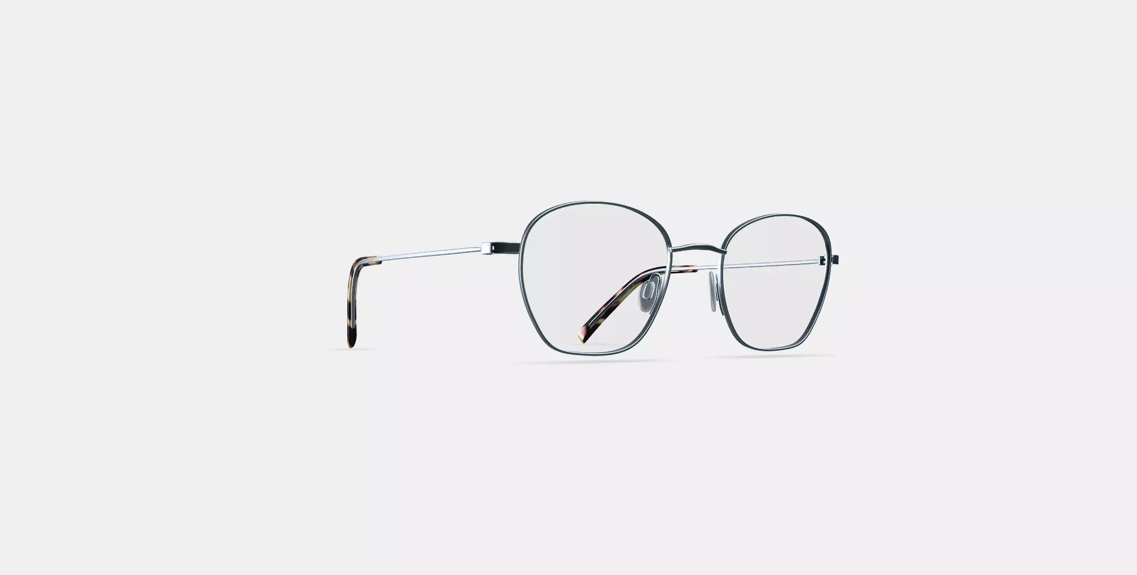 Robbie Eyeglasses in Antique Silver 3D model_0
