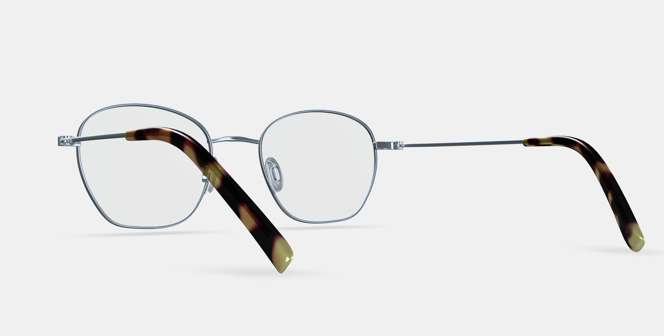 Robbie Eyeglasses in Antique Silver 3D model_3