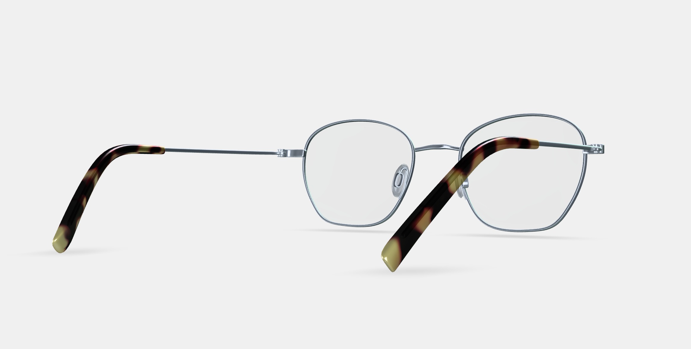 Robbie Eyeglasses in Antique Silver 3D model_6