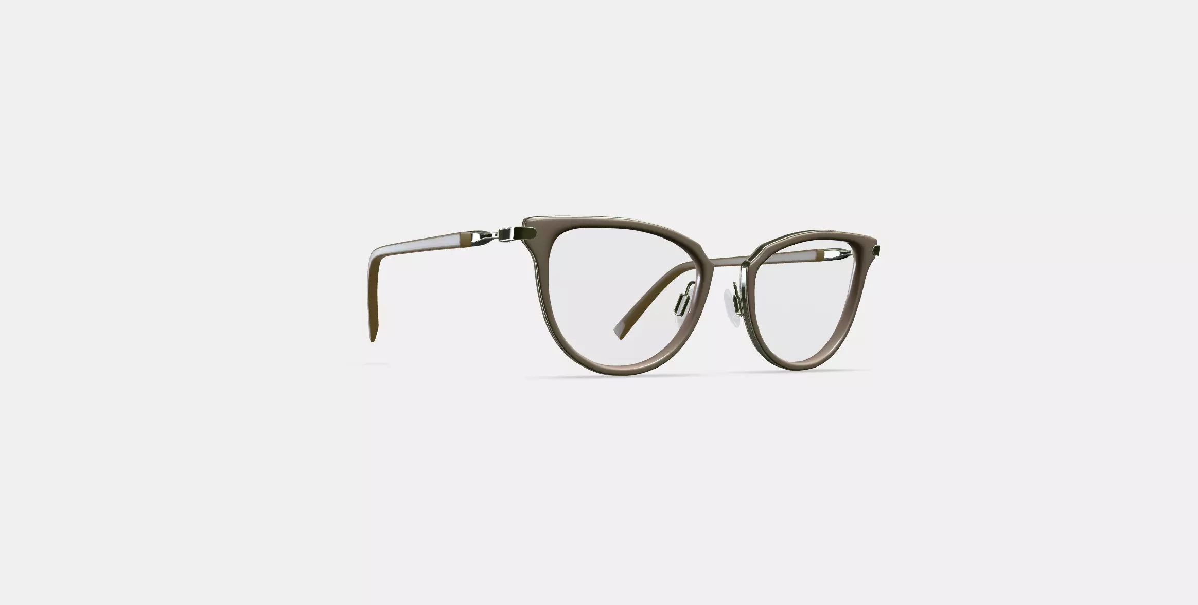 Toula Eyeglasses in Praline with Riesling 3D model_0