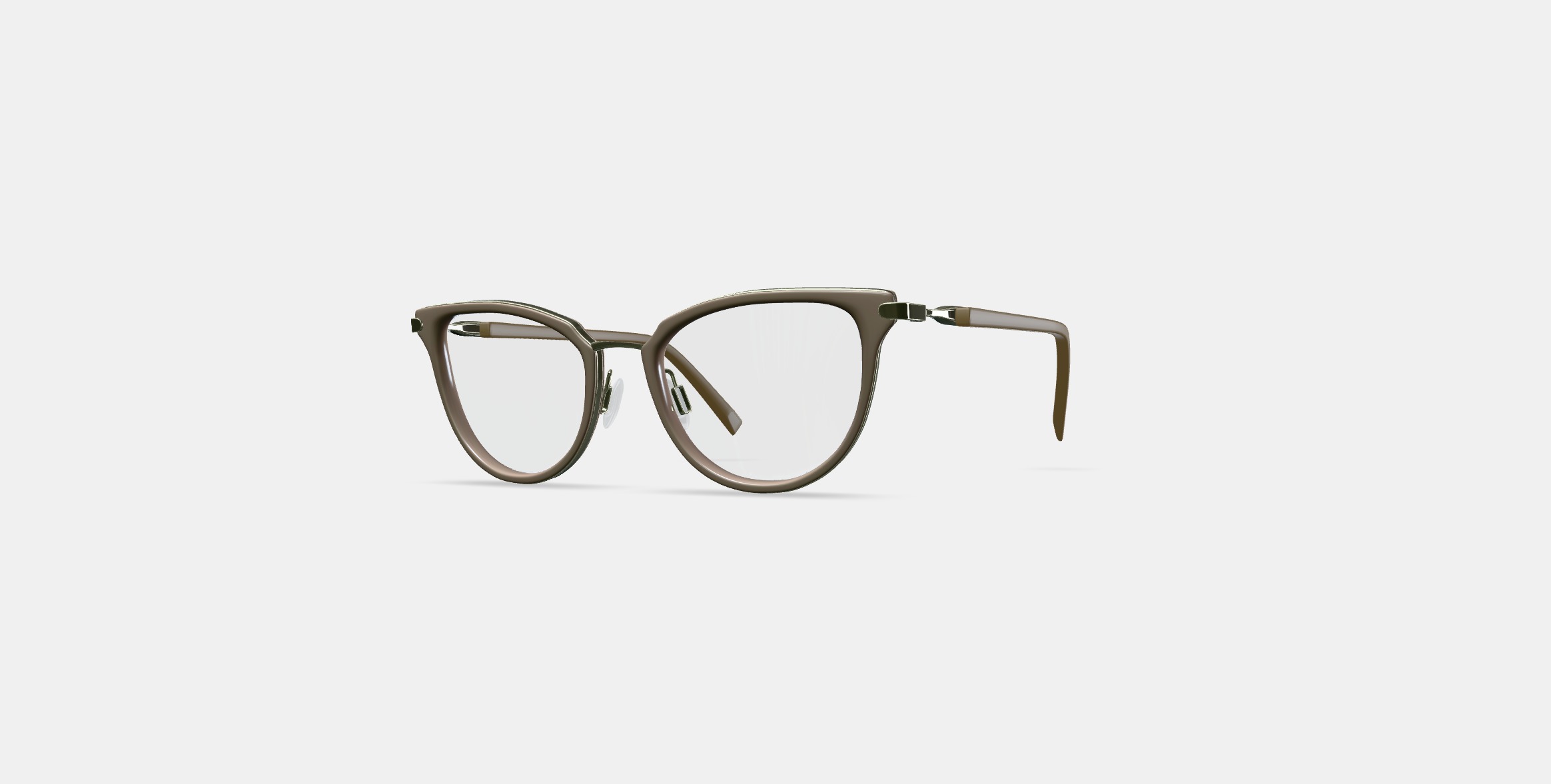 Toula Eyeglasses in Praline with Riesling 3D model_12