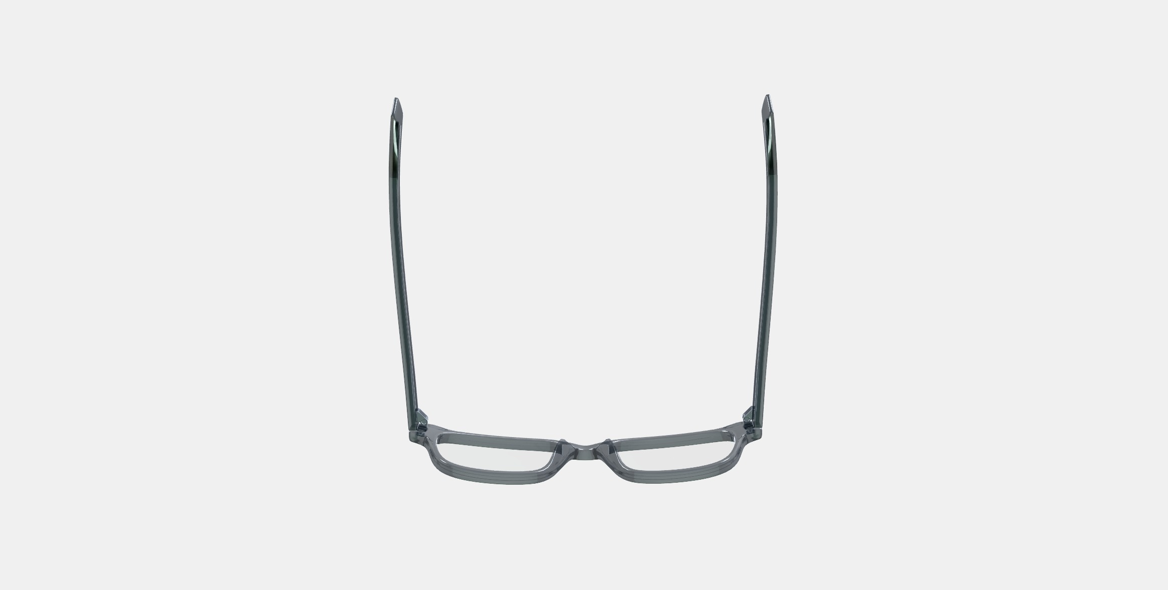 Crane Low Bridge Fit Eyeglasses in Sea Glass Grey 3D model_7