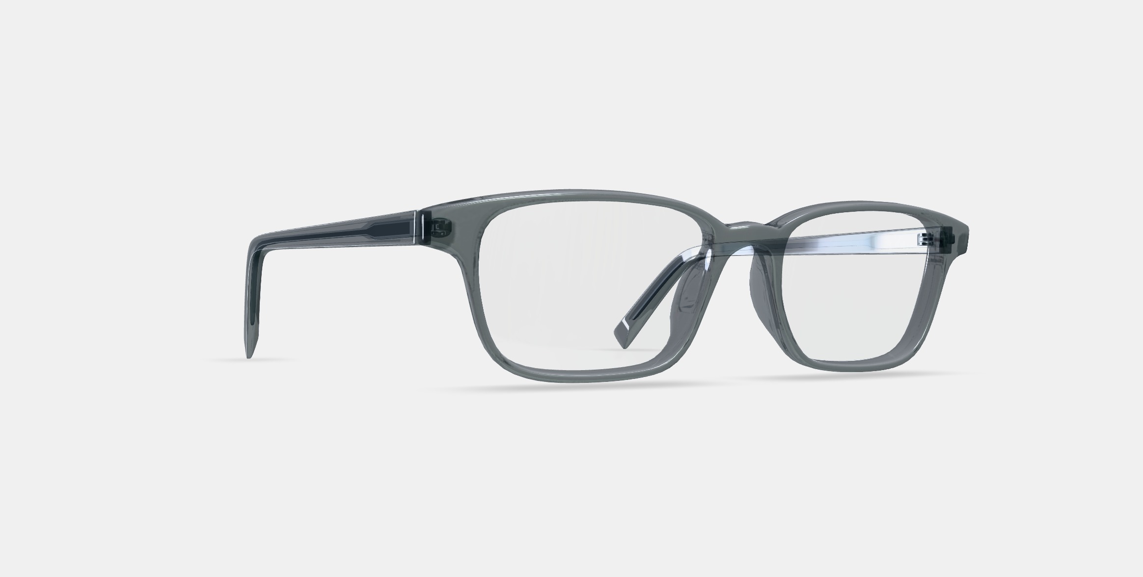 Crane Low Bridge Fit Eyeglasses in Sea Glass Grey 3D model_9