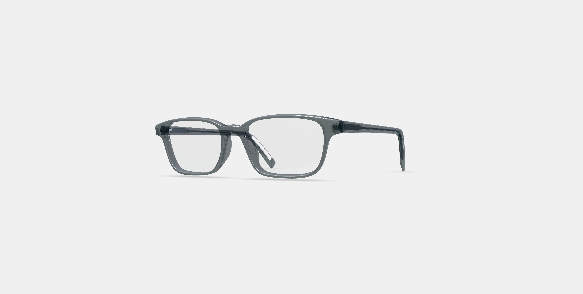 Crane Low Bridge Fit Eyeglasses in Sea Glass Grey 3D model_13