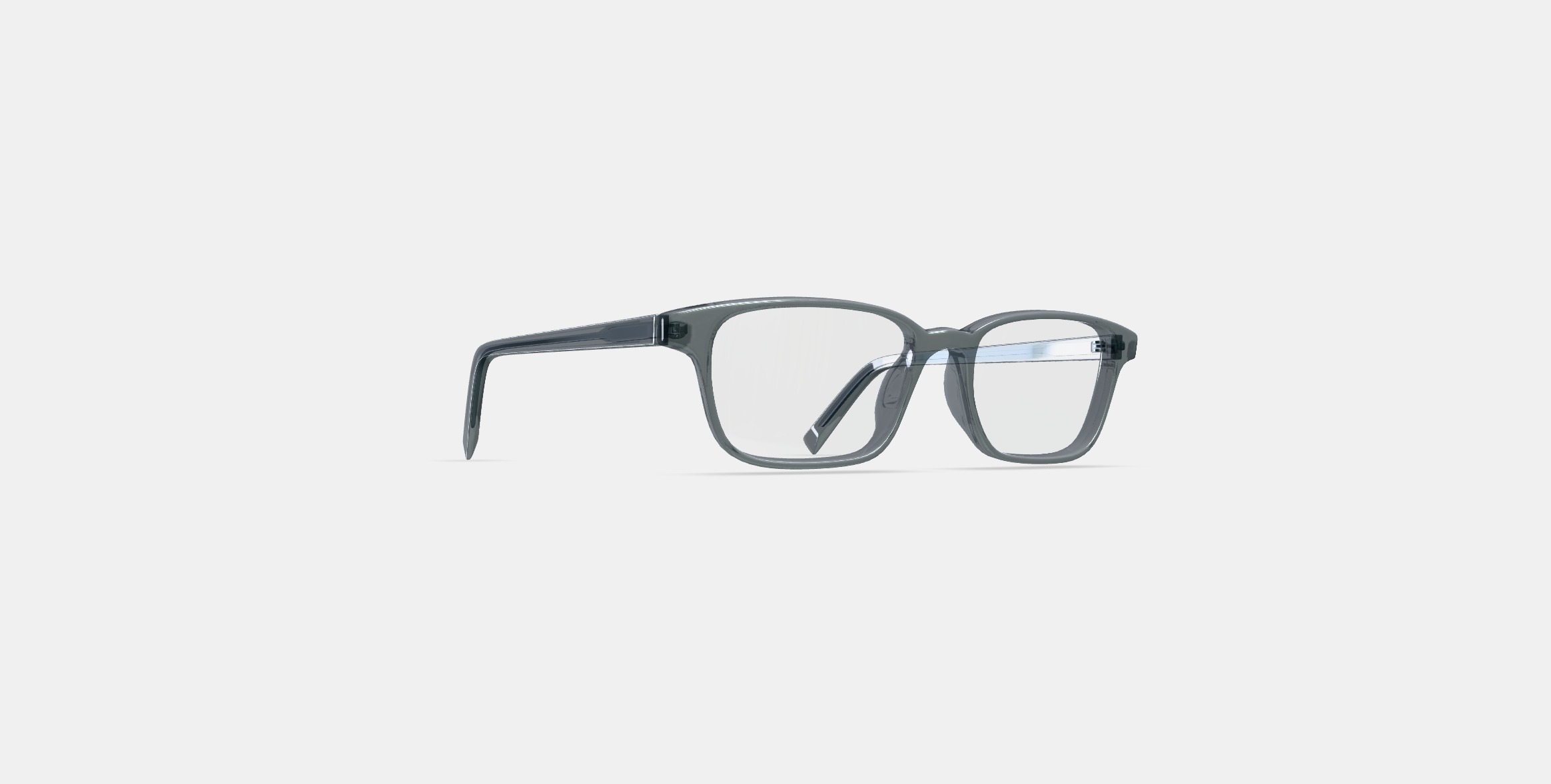 Crane Low Bridge Fit Eyeglasses in Sea Glass Grey 3D model_3