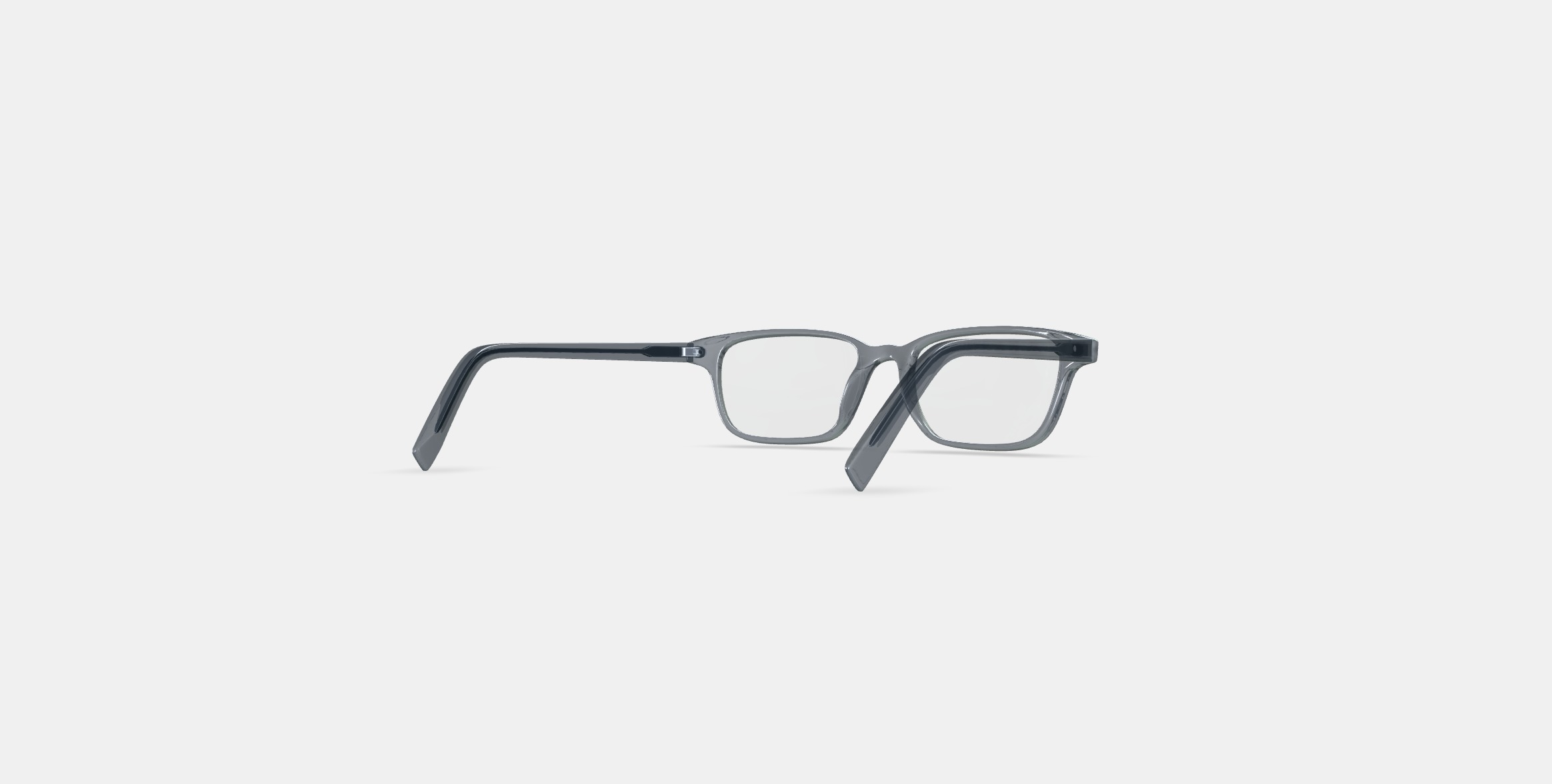 Crane Low Bridge Fit Eyeglasses in Sea Glass Grey 3D model_4