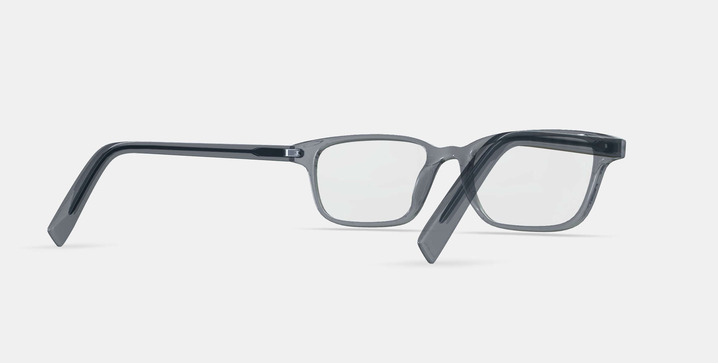 Crane Low Bridge Fit Eyeglasses in Sea Glass Grey 3D model_6