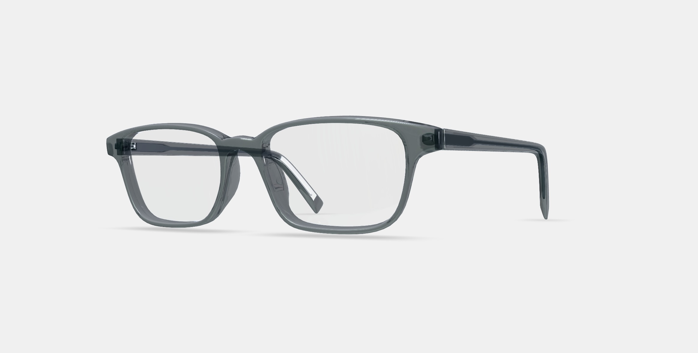 Crane Low Bridge Fit Eyeglasses in Sea Glass Grey 3D model_12