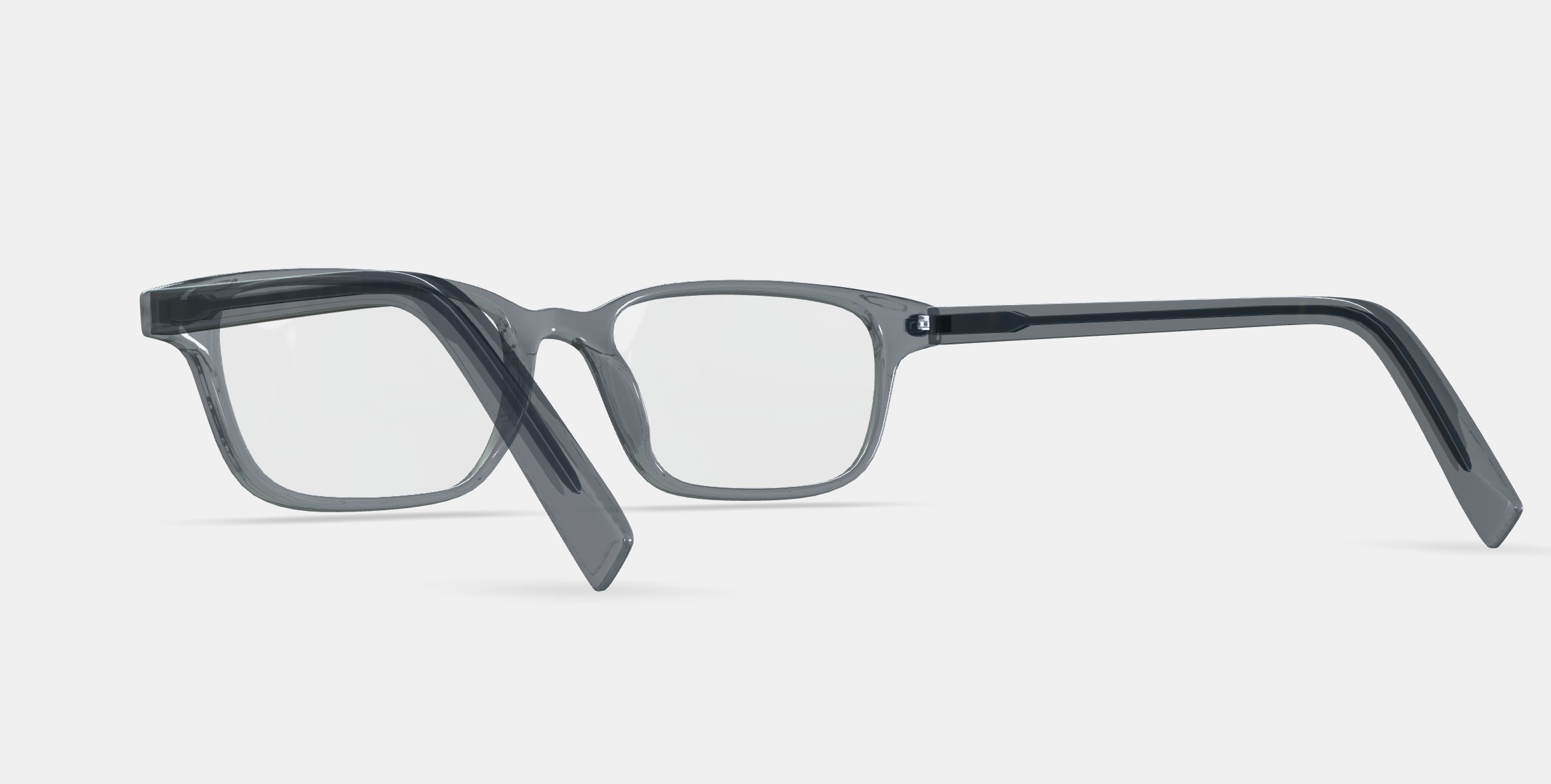 Crane Low Bridge Fit Eyeglasses in Sea Glass Grey 3D model_5