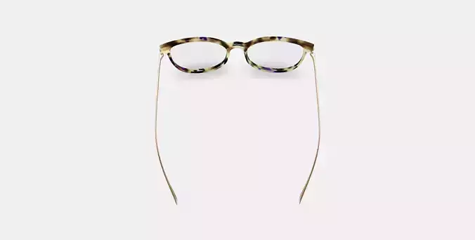 Maren Eyeglasses in Violet Magnolia with Polished Gold