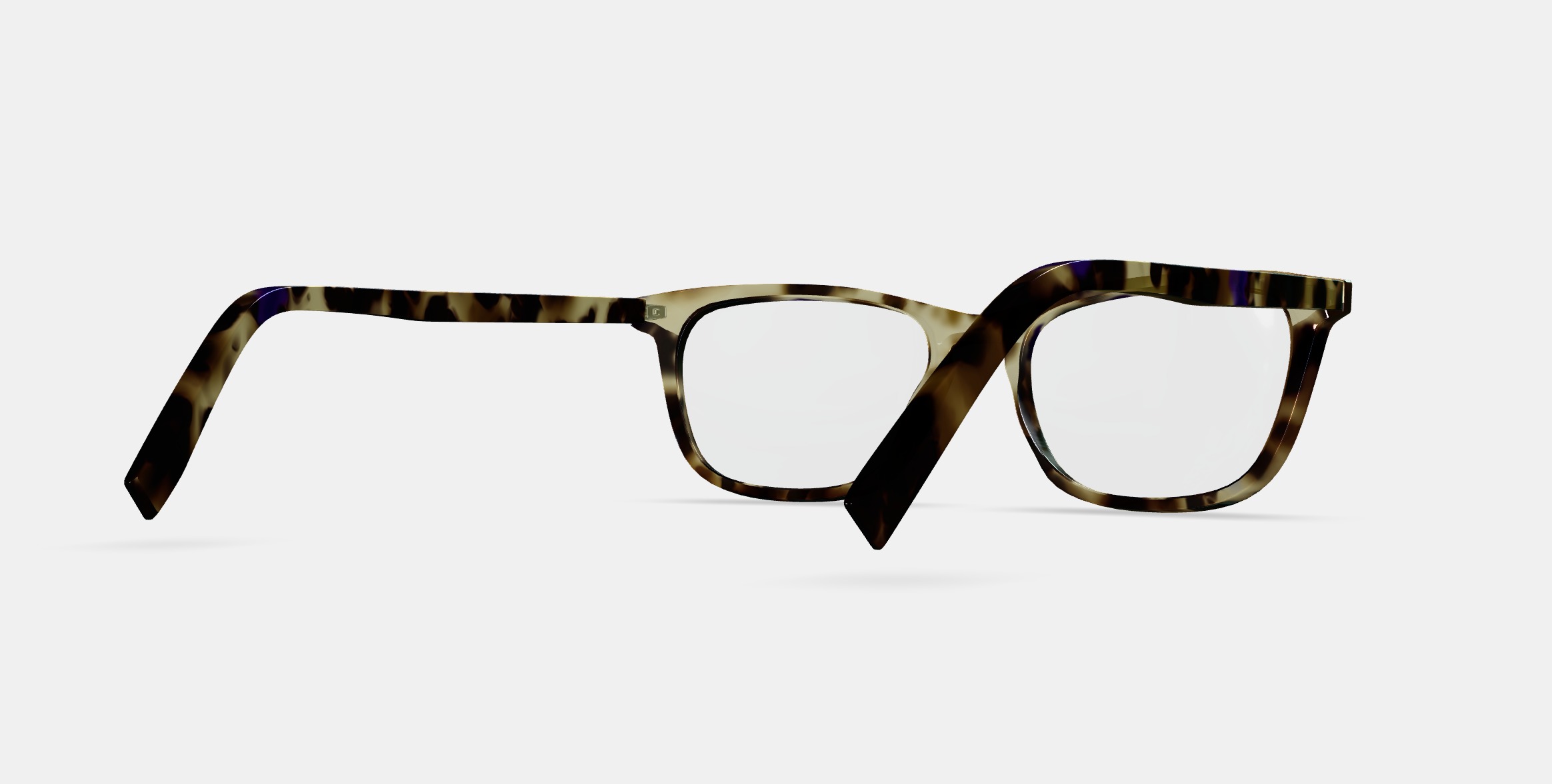 Welty Eyeglasses in Violet Magnolia 3D model_7