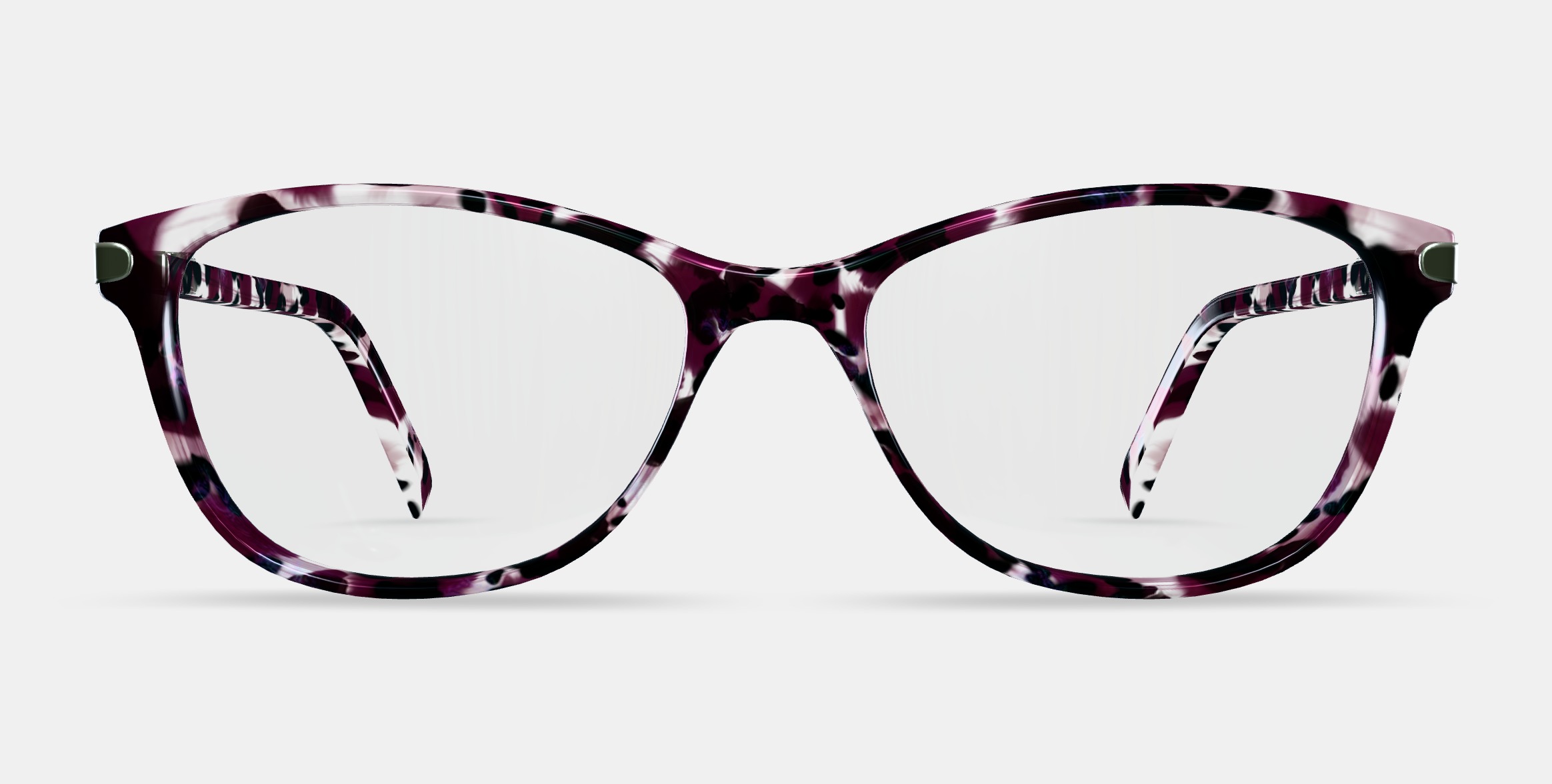 Daisy Eyeglasses in Violet Quartz Crystal with Polished Silver 3D model_11