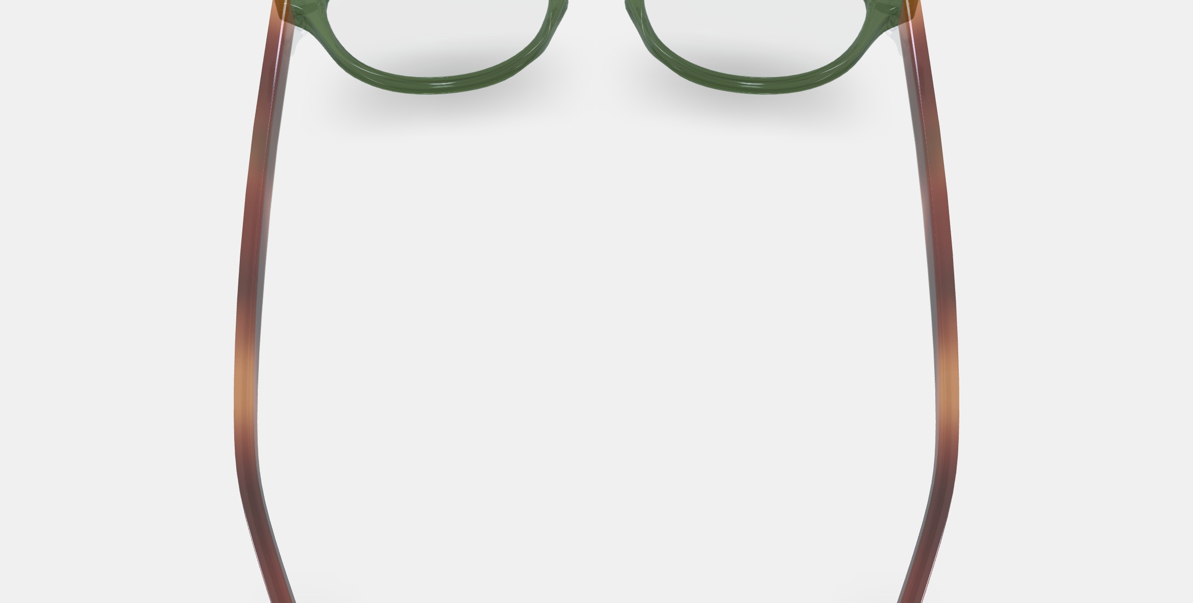 Percey Eyeglasses in Seaweed Crystal with Amber Tortoise 3D model_4