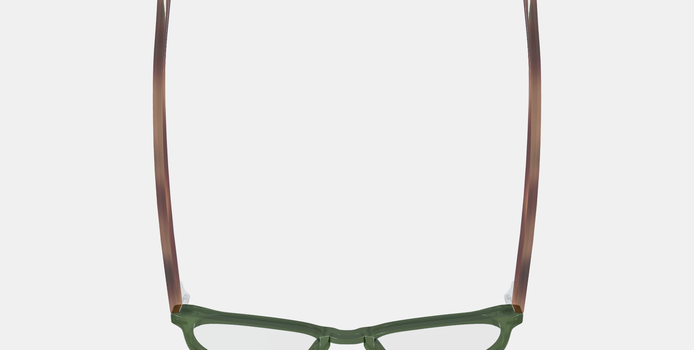 Percey Eyeglasses in Seaweed Crystal with Amber Tortoise 3D model_8